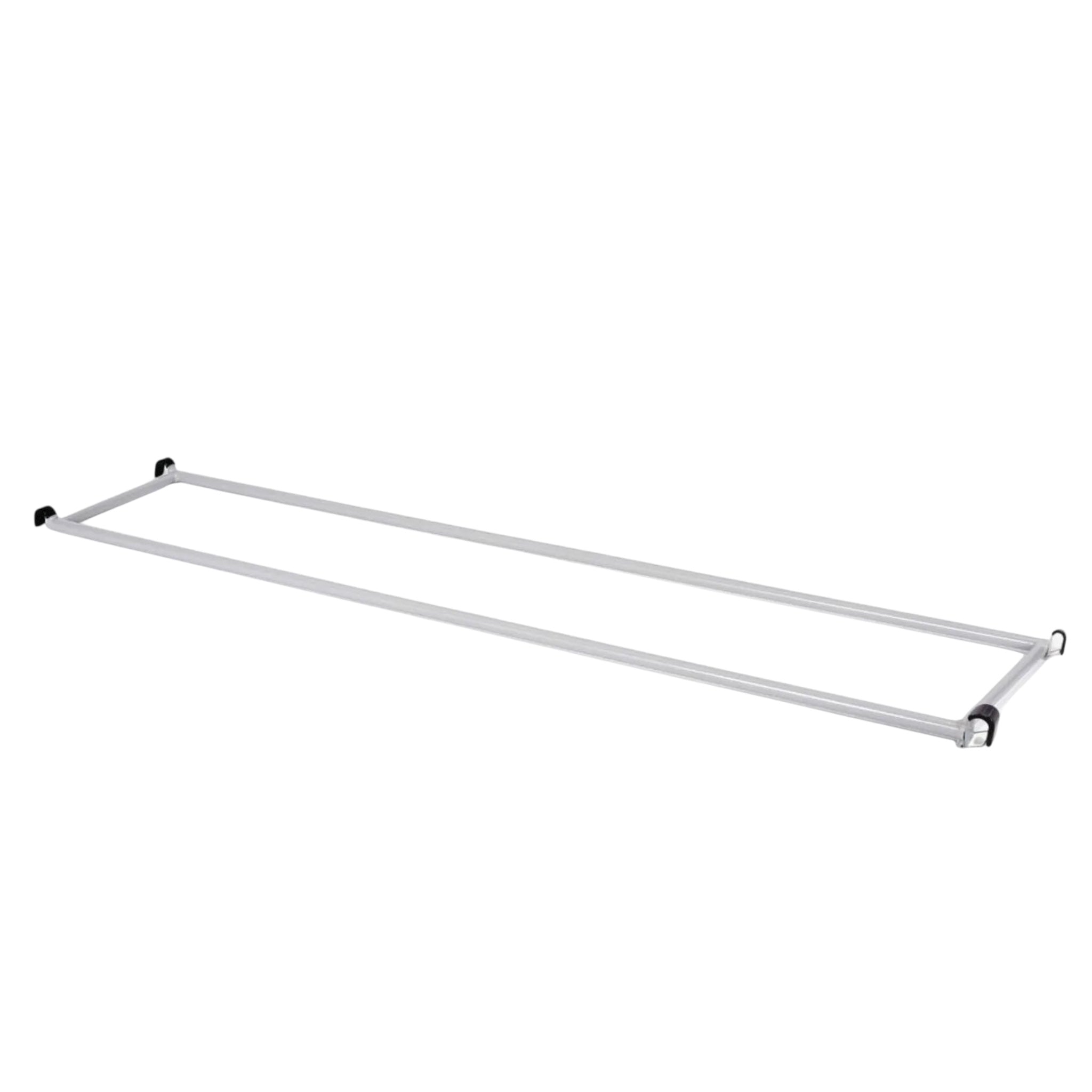 UK Gym Pits silver aluminium agility linking parallel bars with safety hooks for gym equipment attachment