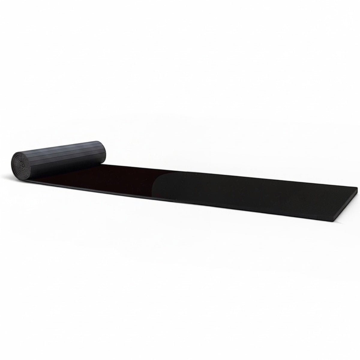 UK Gym Pits black flexi carpet mat roll for gymnastics and cheerleading with shock-absorbing XPE foam base