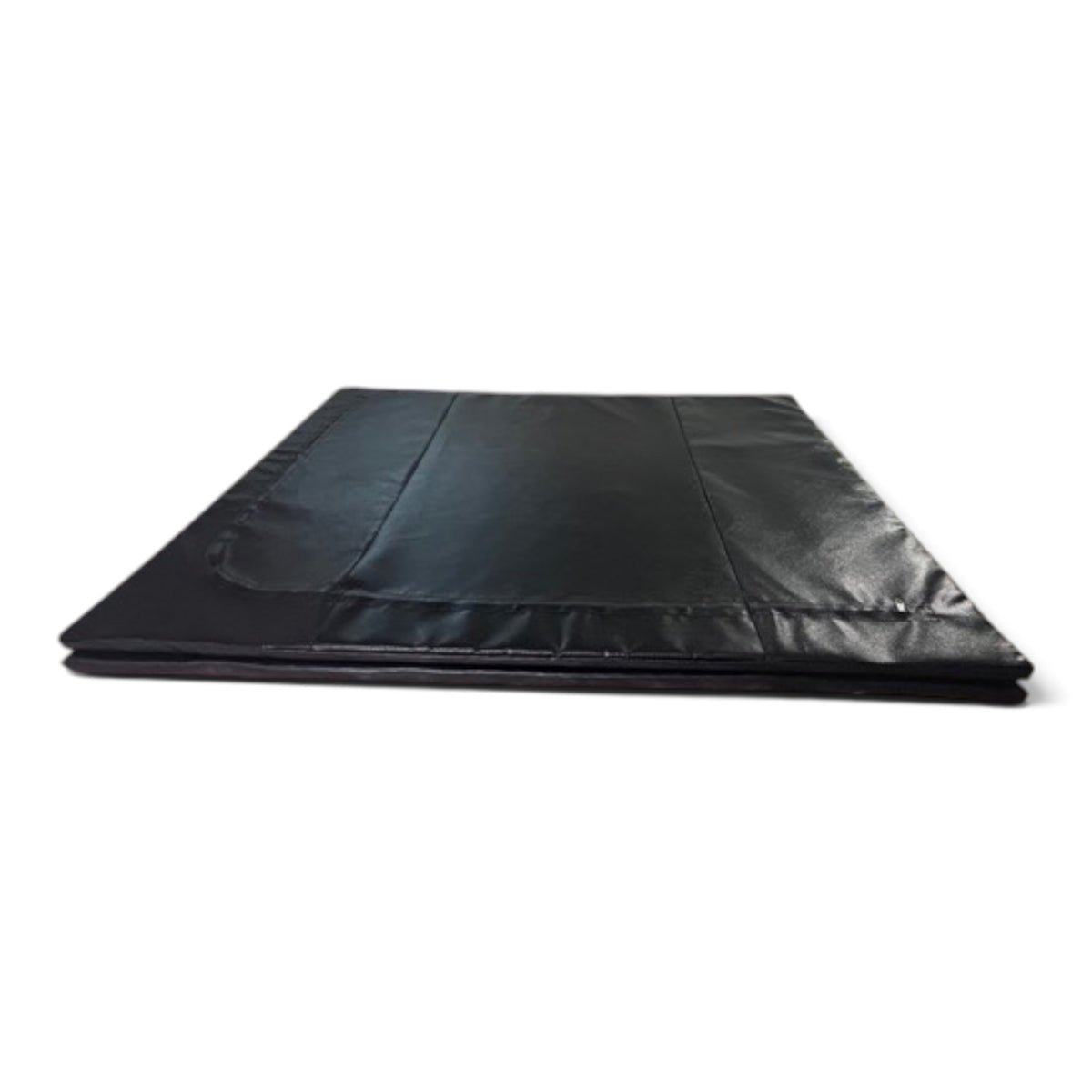 UK Gym Pits heavy duty black PVC fitness mat with chip foam core and anti-slip base for martial arts and gymnastics.