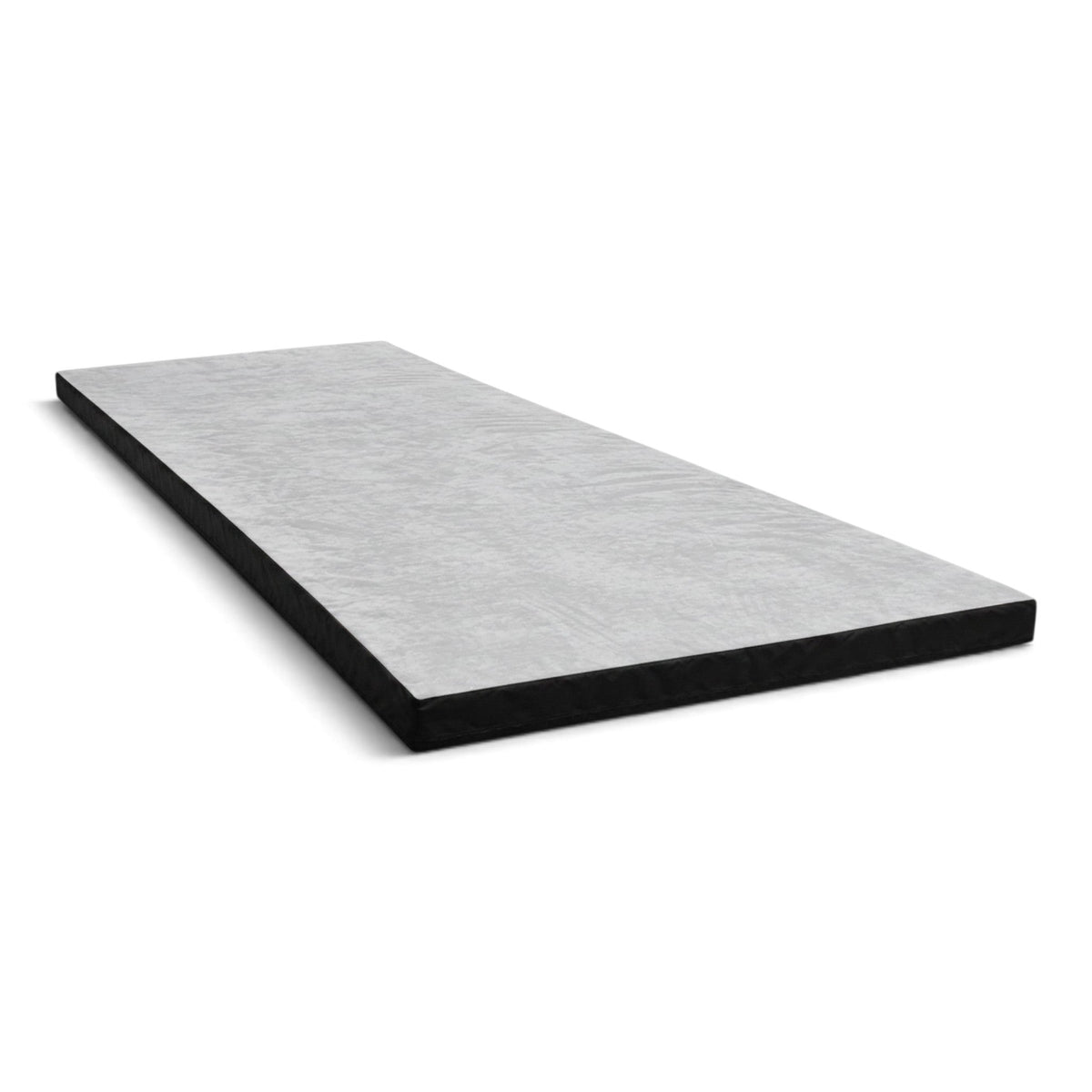UK Gym Pits grey jersey fabric splat mat for gymnastics and parkour with shock absorbing foam and anti-slip base