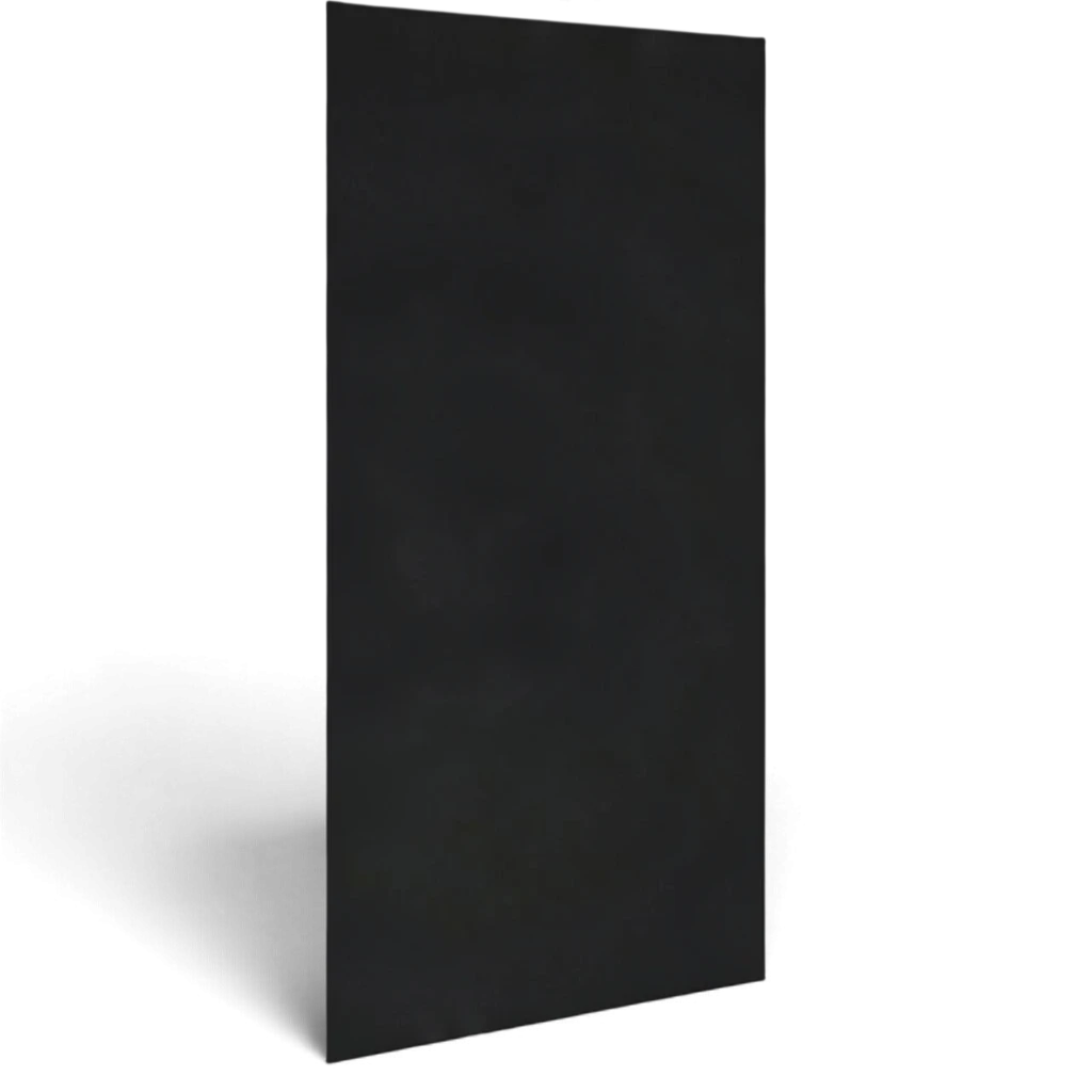 UK Gym Pits black rectangular safety wall padding with smooth PVC finish for gymnastics and sports facilities