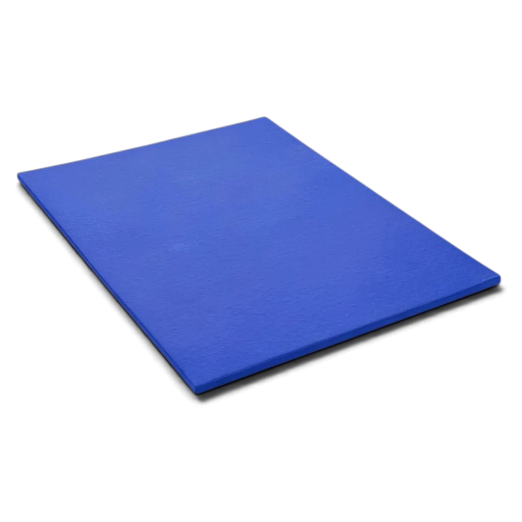 UK Gym Pits blue medium-weight chipfoam agility mat with durable PVC cover for gymnastics and tumbling.