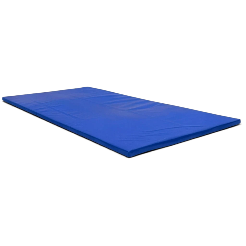 UK Gym Pits heavy duty blue chipfoam fitness mat with anti-slip base for gymnastics and martial arts training.