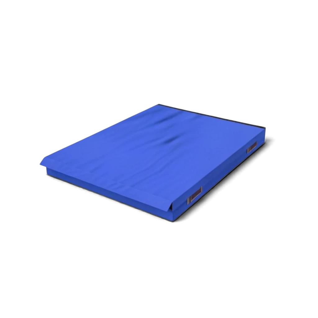 UK Gym Pits blue connecting safety mat with heavy duty handles and anti-slip base for gymnastics and martial arts