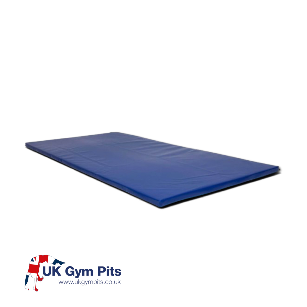 UK Gym Pits blue heavy duty fitness and gymnastics mat with reinforced anti-slip base for floor exercises