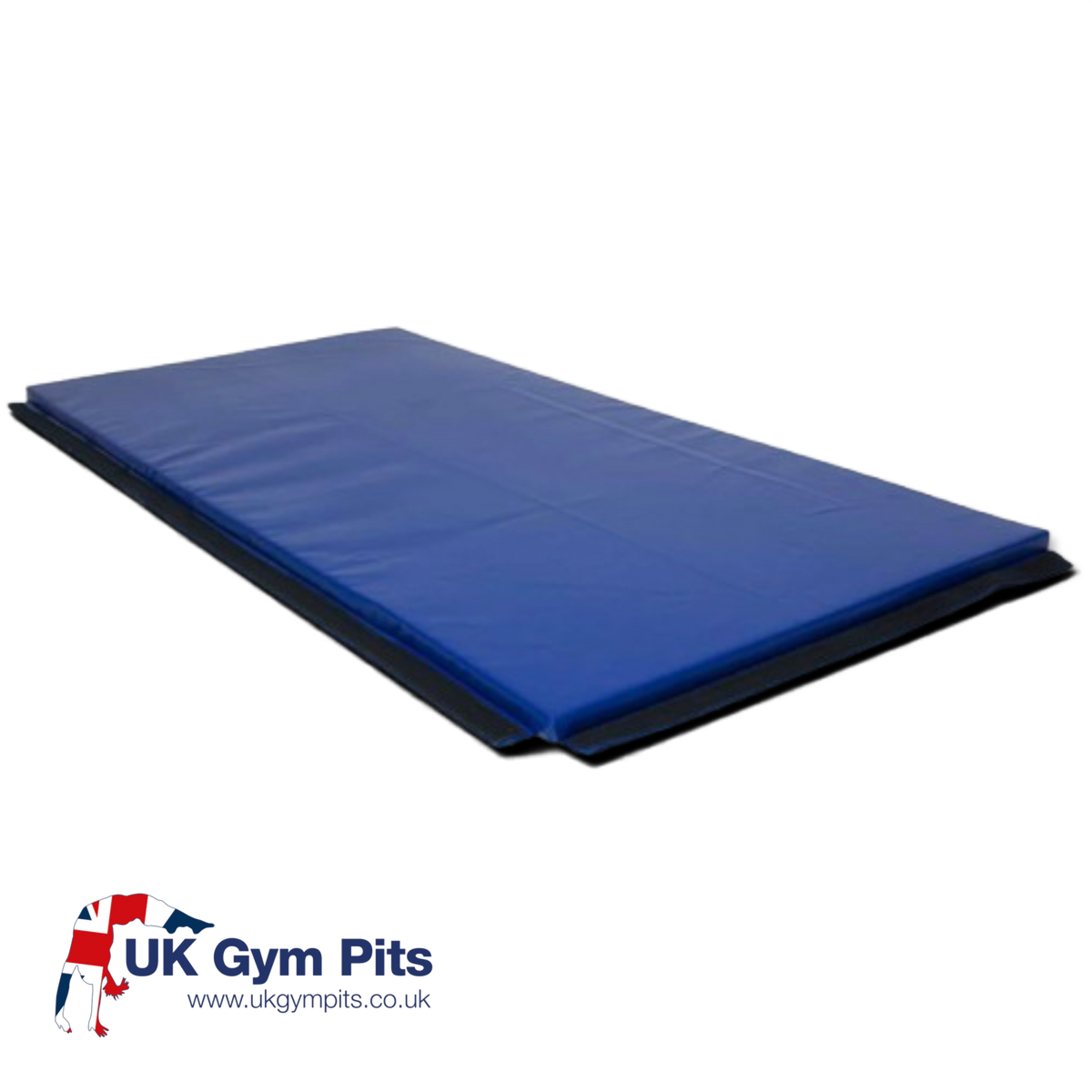 UK Gym Pits blue heavy duty chipfoam fitness mat with anti-slip base for gymnastics and martial arts training