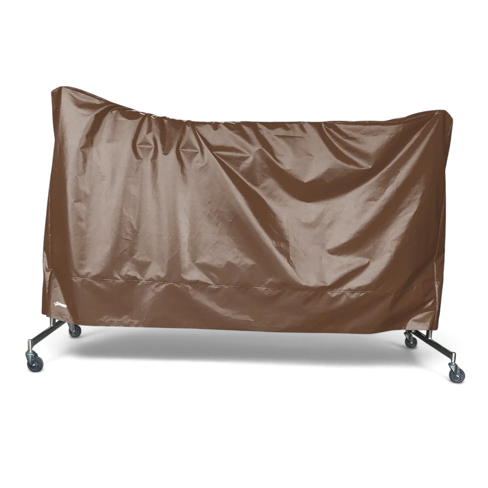 UK Gym Pits brown tear-resistant PVC trampoline dust cover for storage and transportation