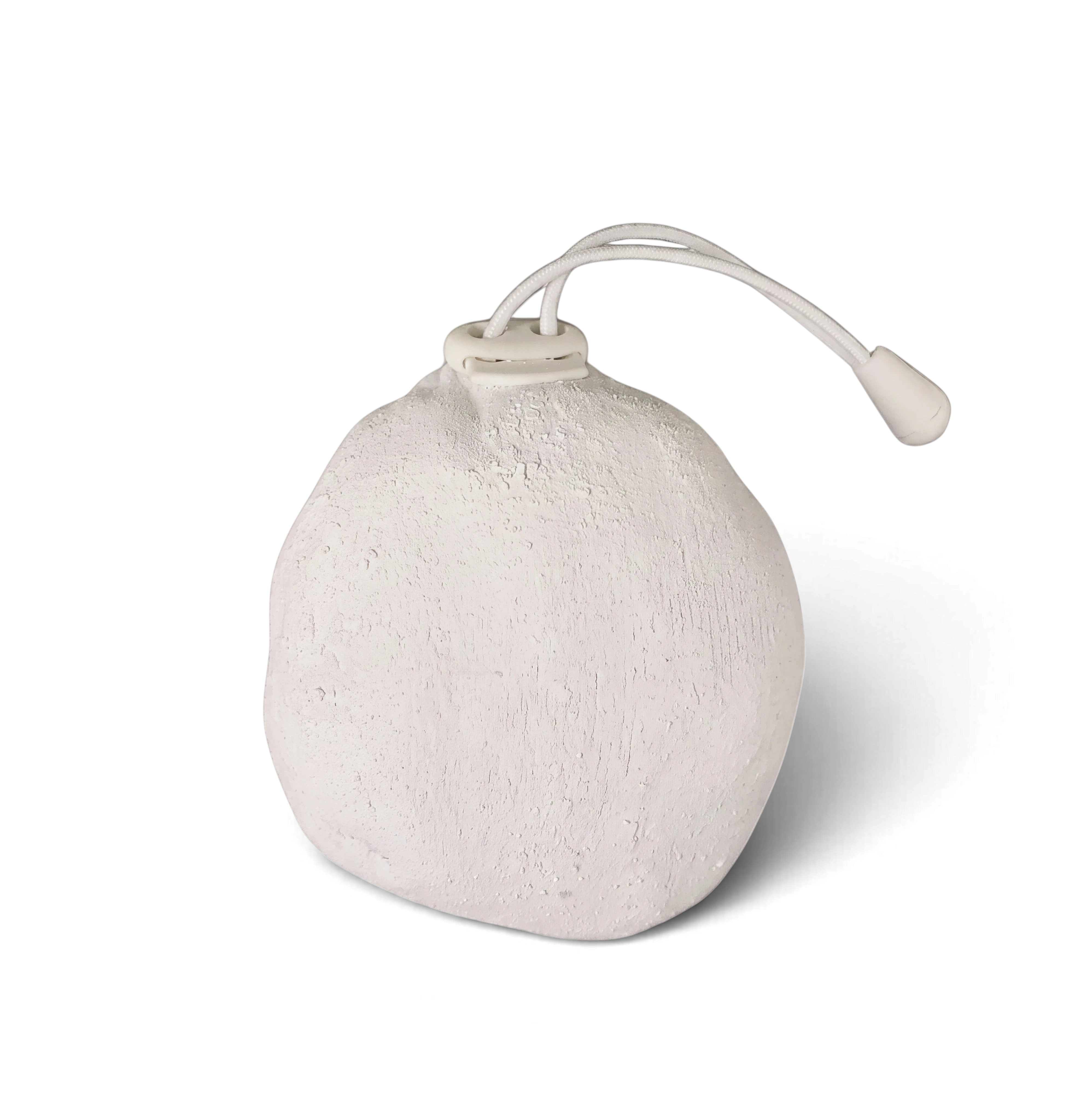 UK Gym Pits Chalky Hands chalk ball in a white cotton drawstring sack for improved grip during gymnastics or climbing