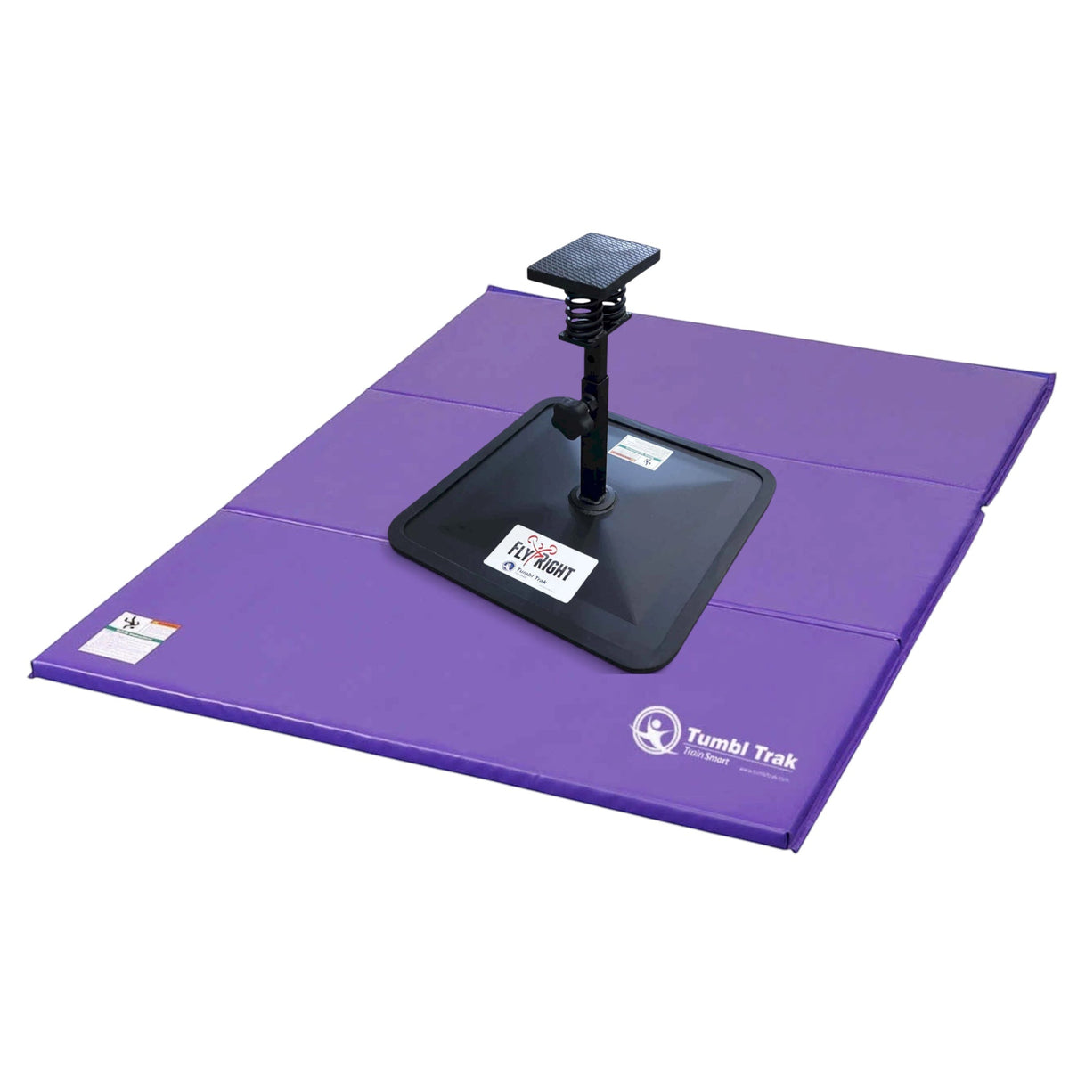 UK Gym Pits purple folding tumbling mat made of durable vinyl for cheerleading and gymnastics training