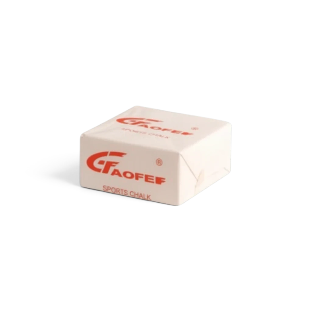 UK Gym Pits Gaofei professional grade white gymnastics sports chalk block with red branding