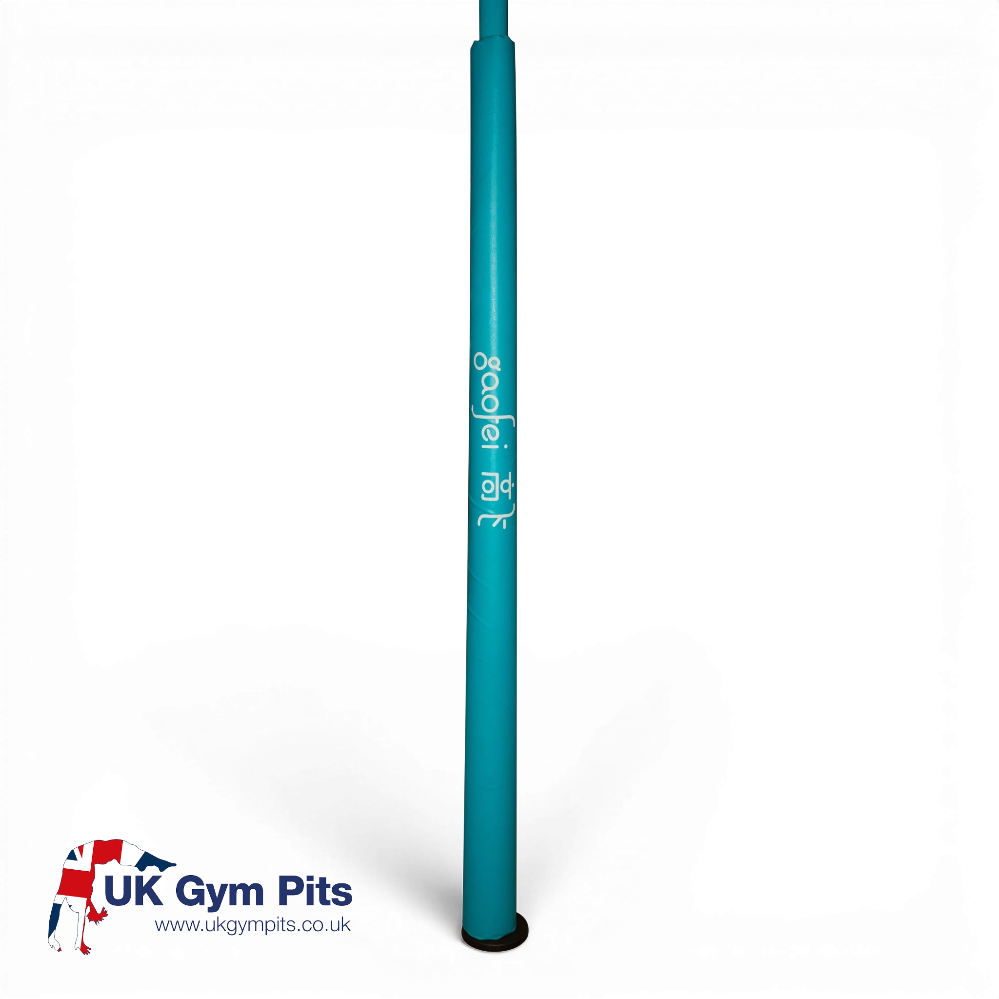 UK Gym Pits Gaofei high bar post safety padding in blue PVC vinyl with high-density foam for gymnastics equipment