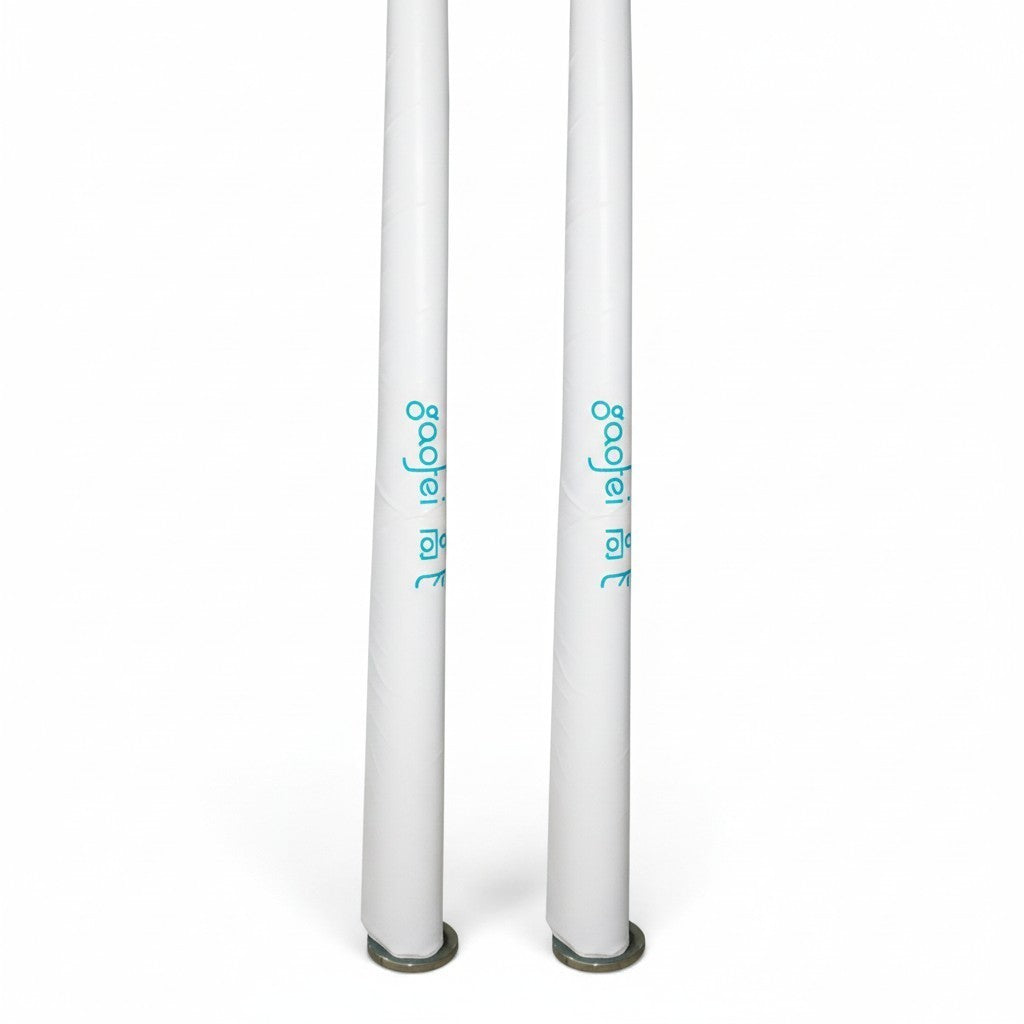 UK Gym Pits Gaofei white PVC ring frame post safety pads with high density foam for gymnastics equipment