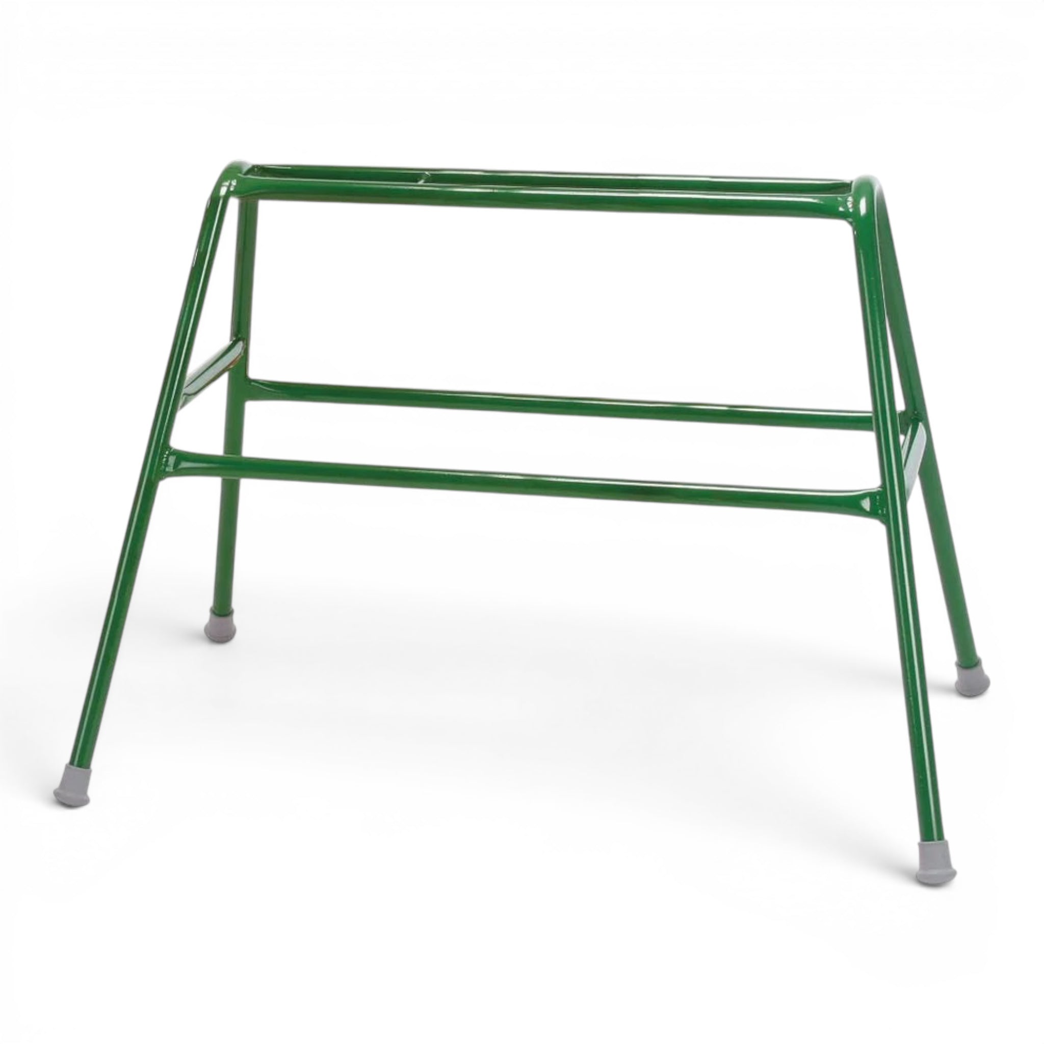 UK Gym Pits green activ agility trestle for children's gymnastics training, 61cm high steel frame.