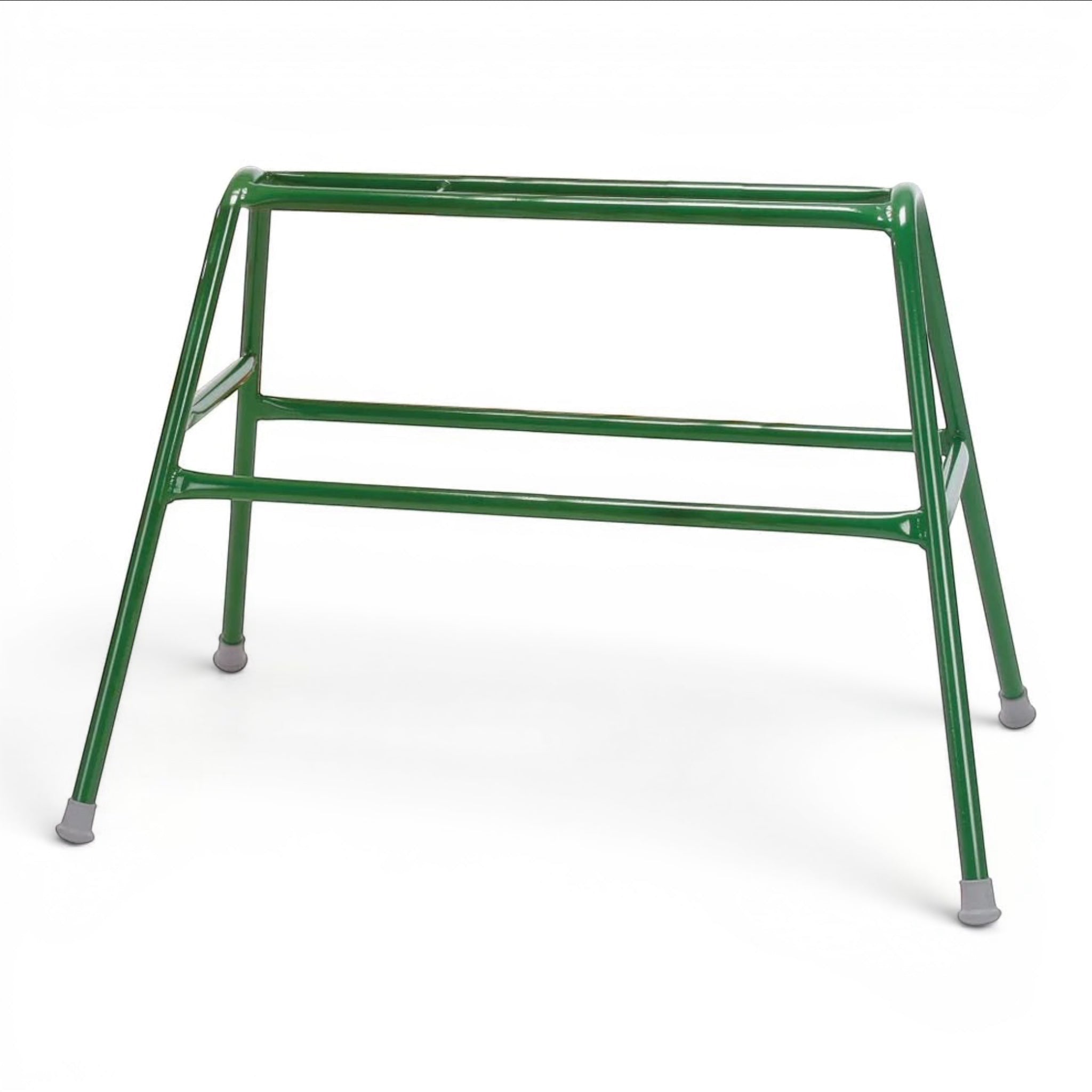 UK Gym Pits green powder coated steel activ agility trestle with non-slip rubber feet for gymnastics training