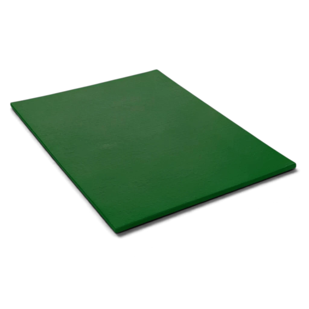 UK Gym Pits green medium-weight stretch mat made from chipfoam with a durable PVC cover and anti-slip base.