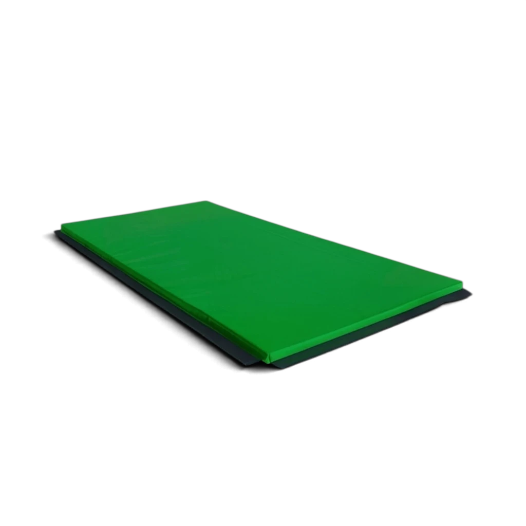 UK Gym Pits green heavy duty fitness mat with reinforced anti-slip base for gymnastics and martial arts training