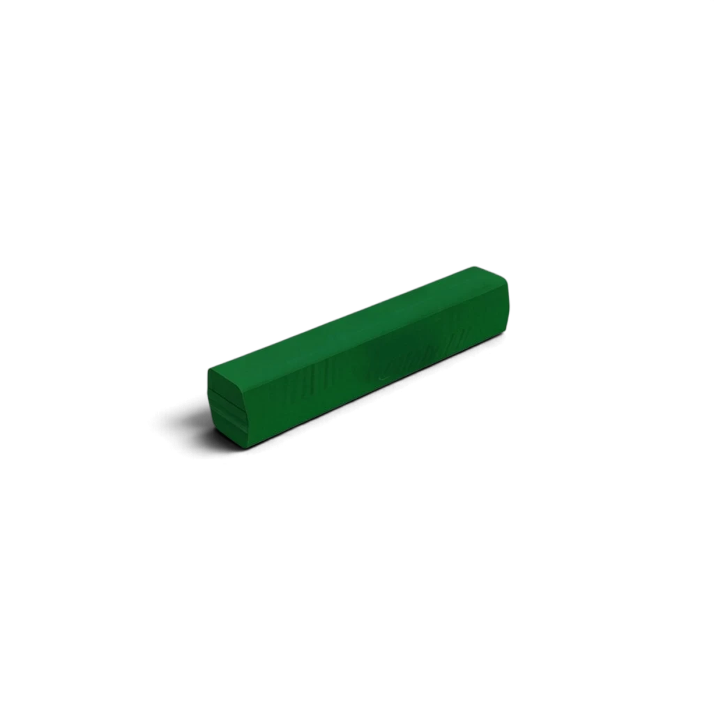 UK Gym Pits green folding PE foam balance beam for children's gymnastics practice with anti-slip base.
