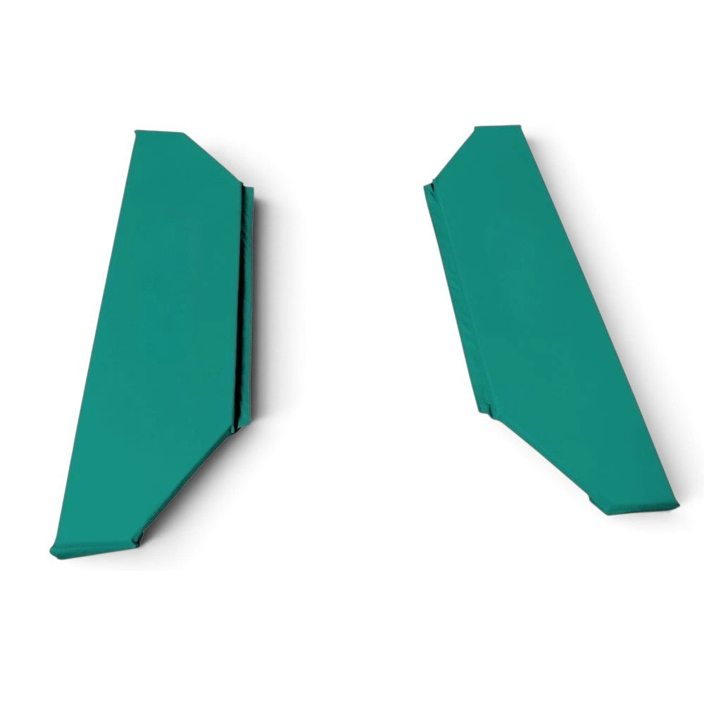 UK Gym Pits green foam and PVC replacement coverall frame pads for mini trampolines with lacing cord and fixings