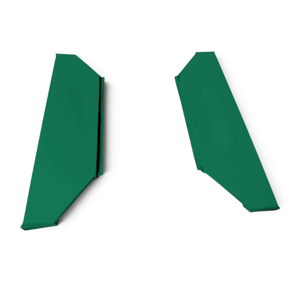 UK Gym Pits green foam and PVC replacement coverall frame pads for mini trampolines with lacing cord and fixings