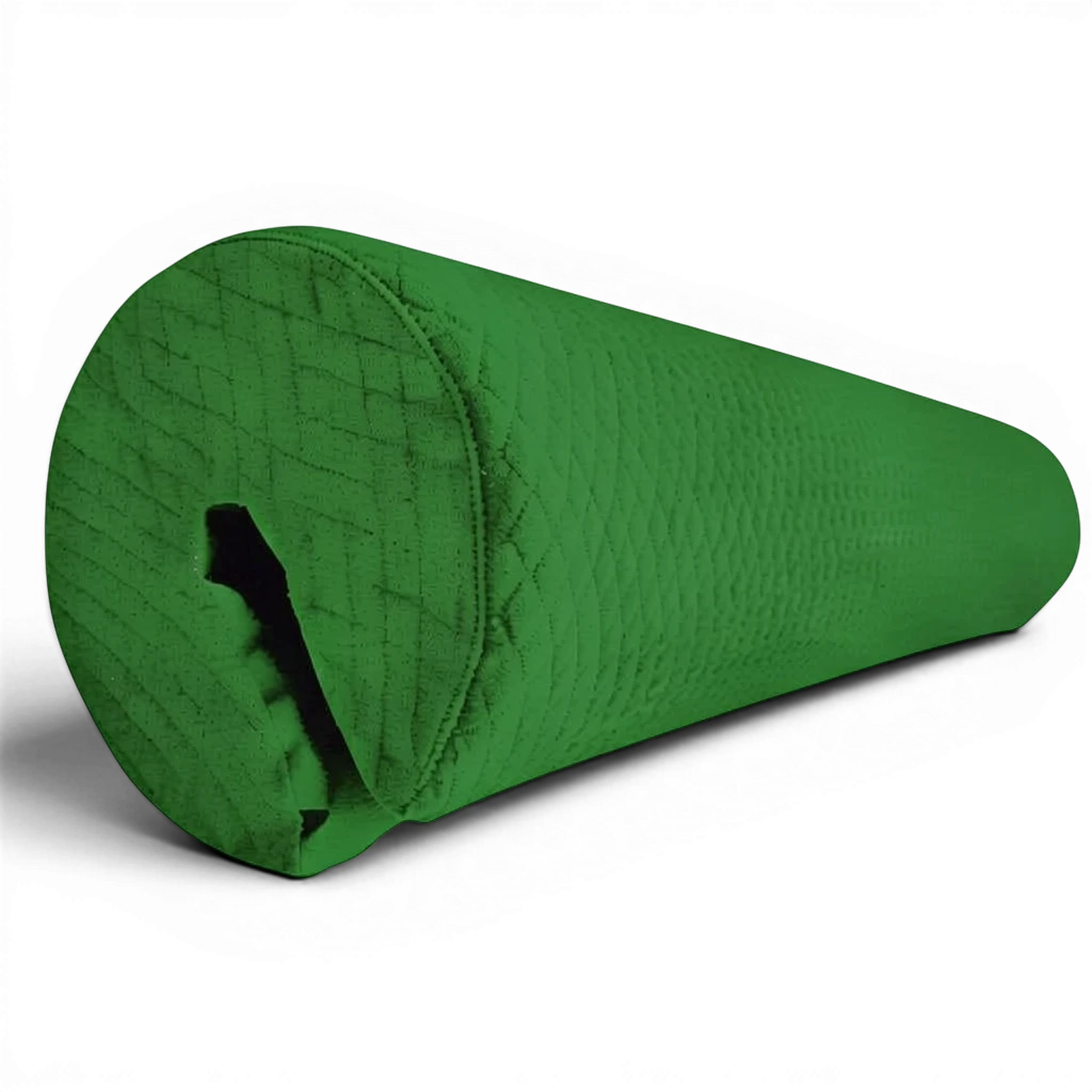 UK Gym Pits Gaofei green cylindrical parallel bars safety pad with shock-absorbent foam and jersey fabric cover