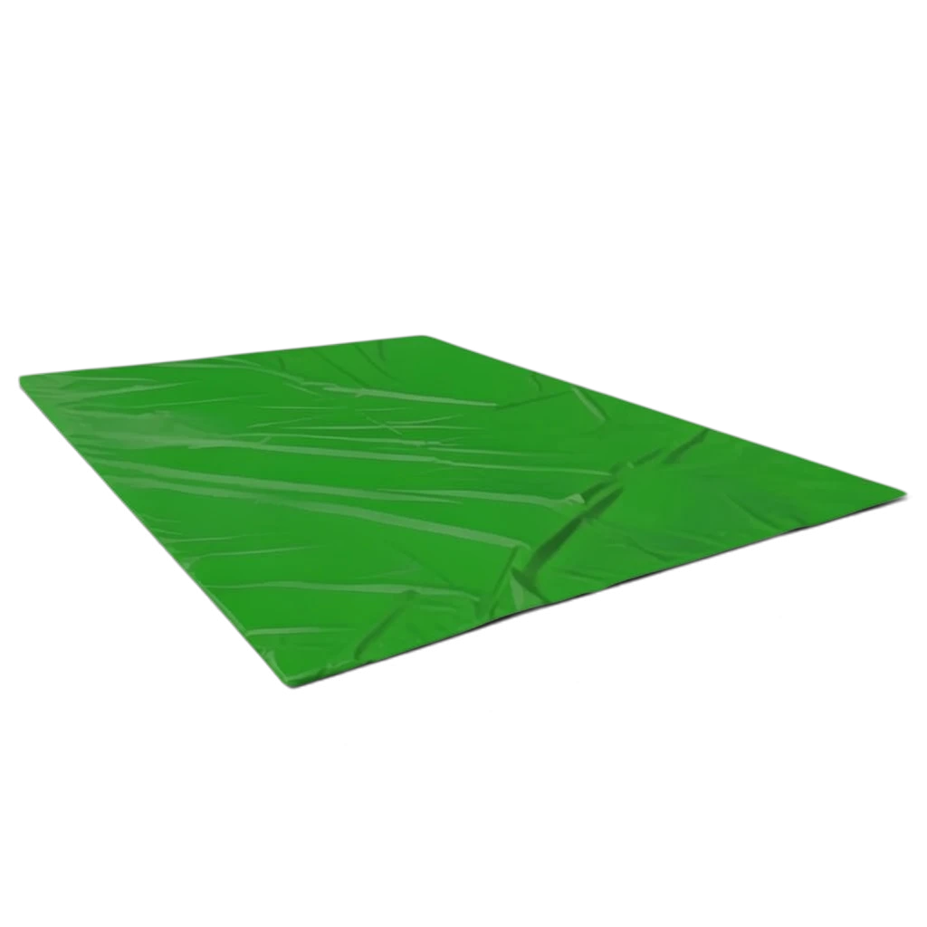 UK Gym Pits green PVC landing pit cover for gymnastics foam pits, durable and wipeable material.