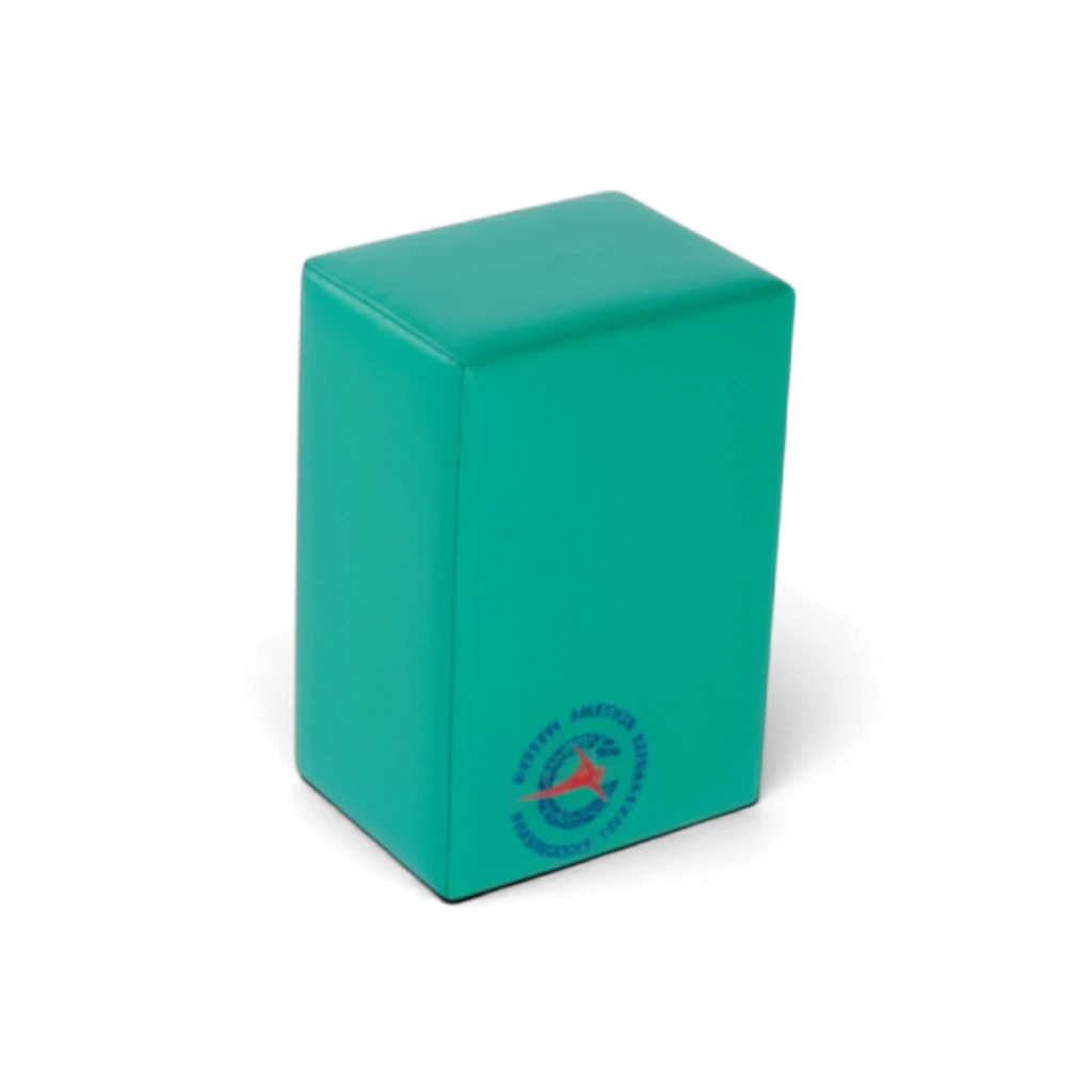 UK Gym Pits Jump for Joy Frolic green soft play brick made from durable phthalate-free PVC foam for children