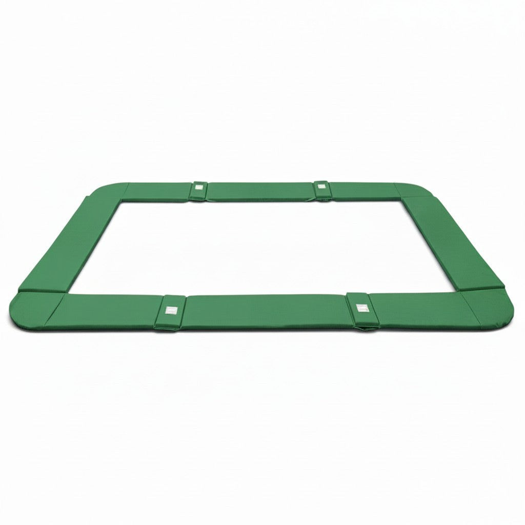 UK Gym Pits green PVC trampoline frame pads with velcro straps for GM and GMEX models