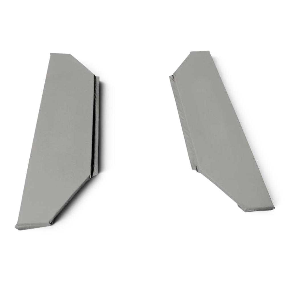 UK Gym Pits grey PVC foam replacement frame pads for mini trampolines with lacing cords and fixings