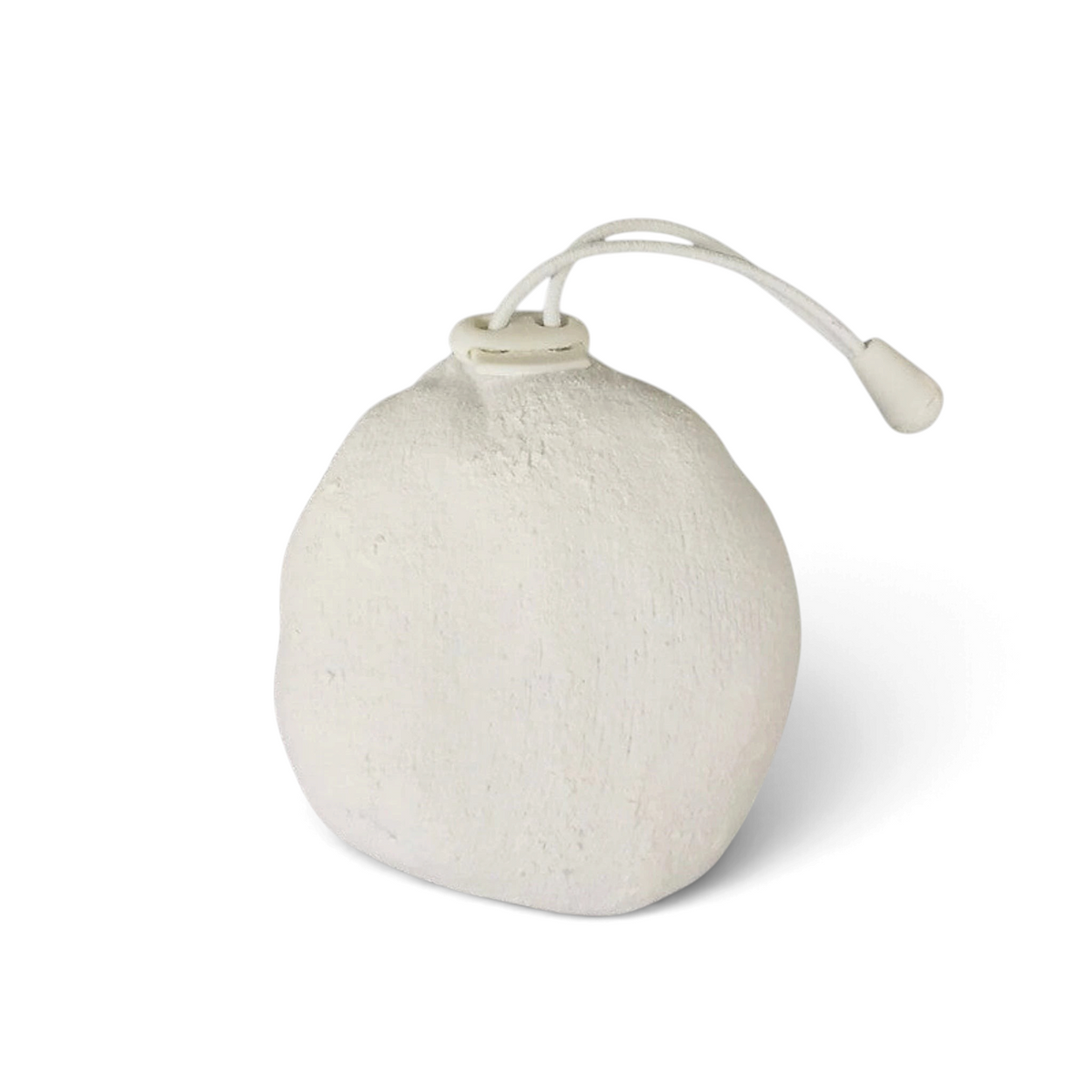 UK Gym Pits white gymnastics chalk ball with drawstring closure for secure grip during training