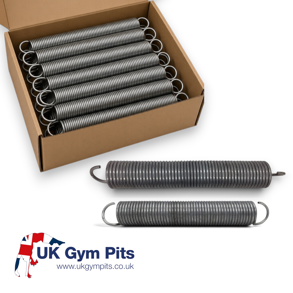 UK Gym Pits high tensile steel replacement spring for double mini trampolines