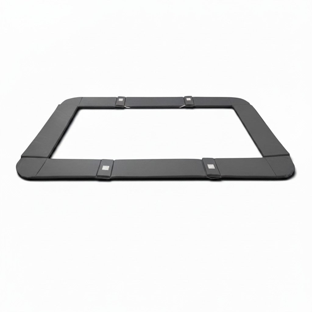 UK Gym Pits black foam PVC trampoline frame pads with velcro straps for junior trampolines