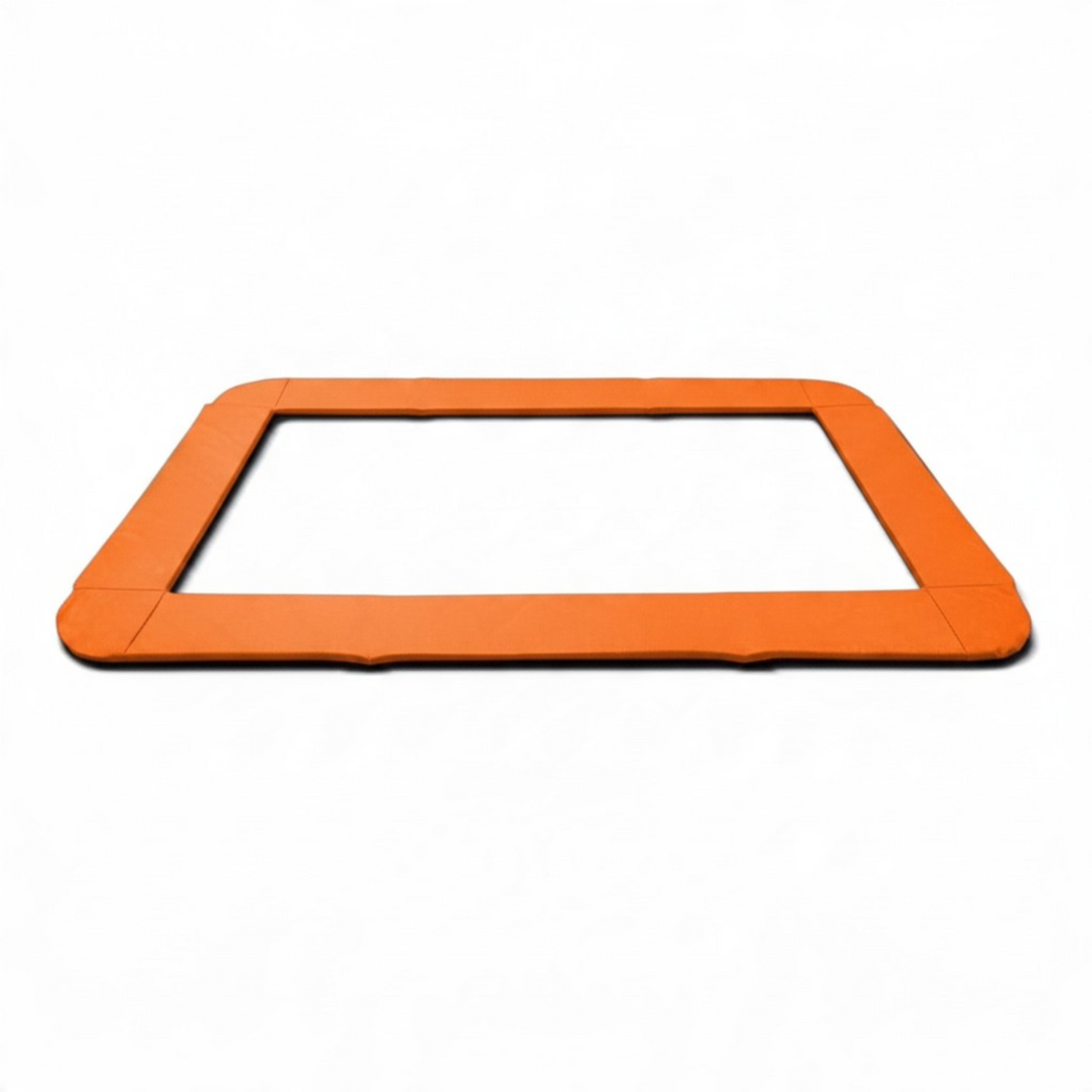 UK Gym Pits orange PVC foam coverall frame pads for junior trampolines with velcro attachment straps