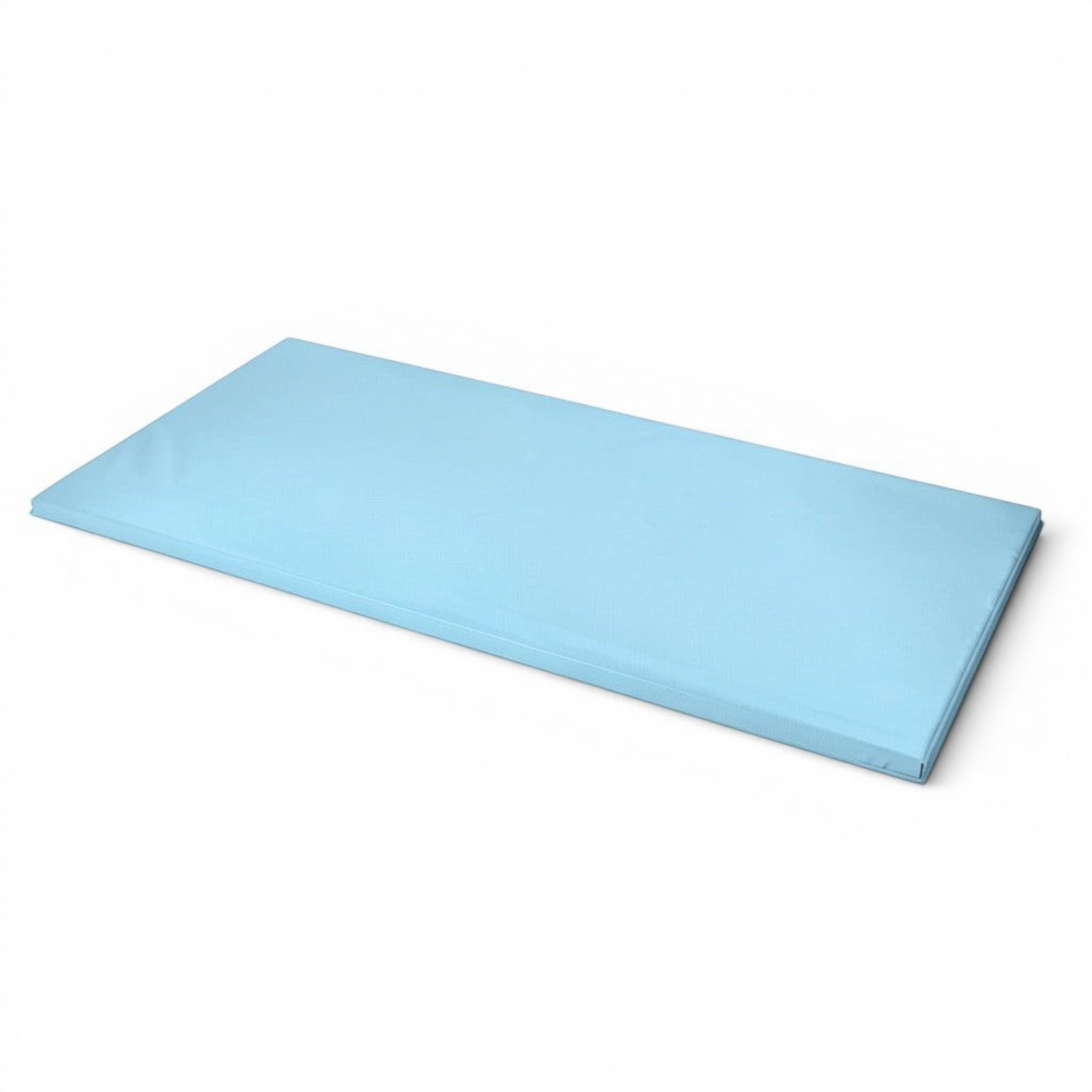 UK Gym Pits light blue rectangular panelite trampoline side safety mat with anti-slip base
