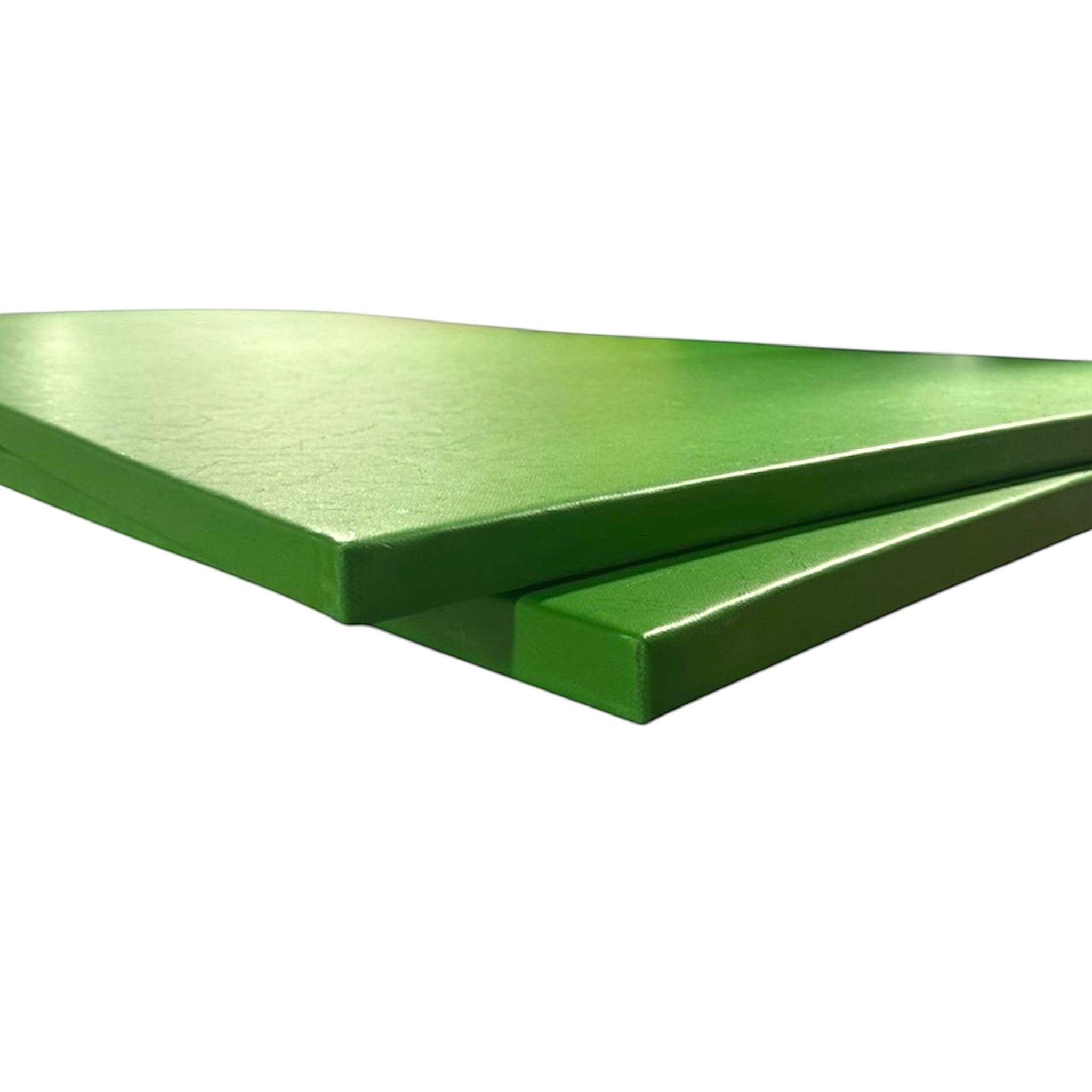 UK Gym Pits lime green medium-weight multi-purpose chipfoam gymnastics mat with durable PVC cover and heat-welded edges.
