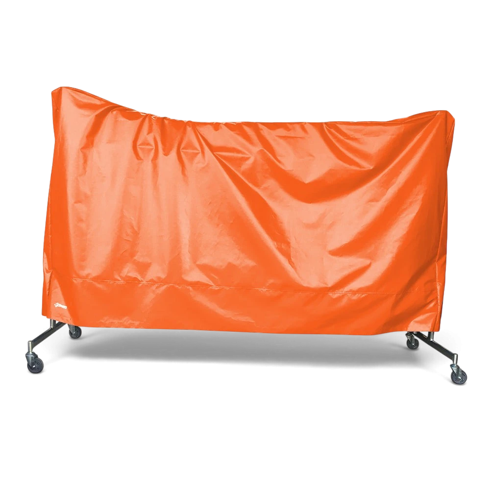 UK Gym Pits orange tear-resistant PVC trampoline dust cover for storage and transportation