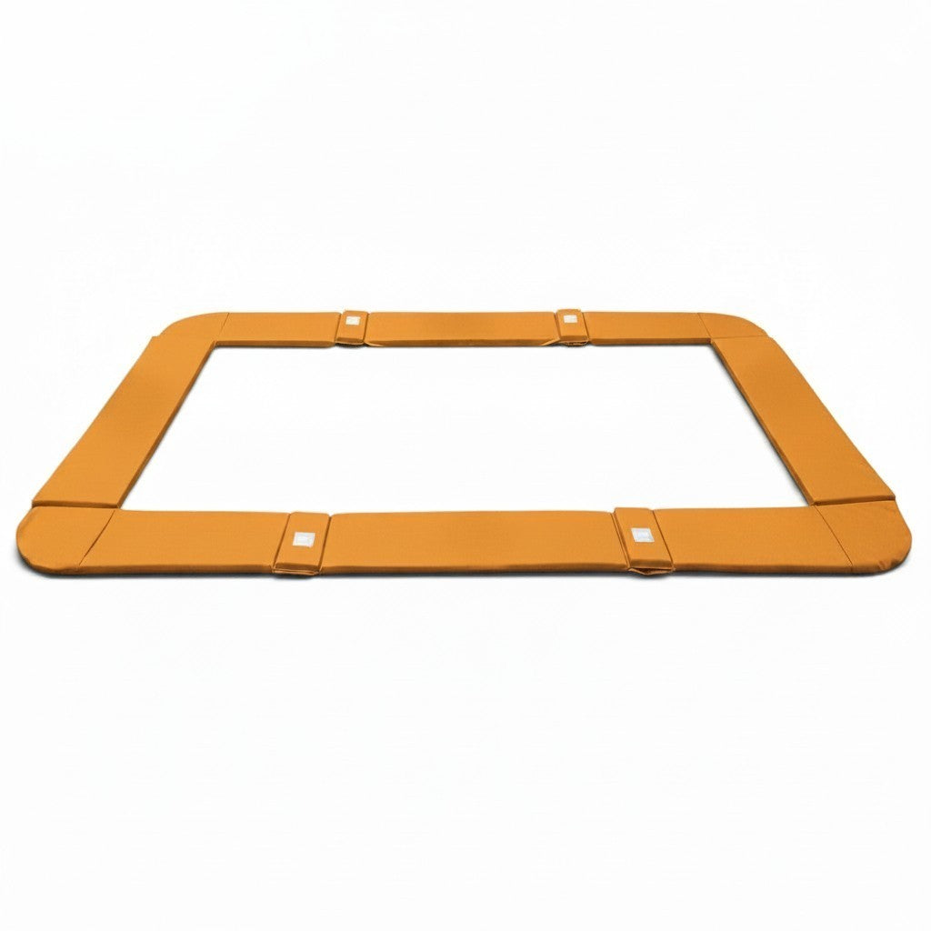 UK Gym Pits orange PVC trampoline frame pads with velcro straps for GM and GMEX models