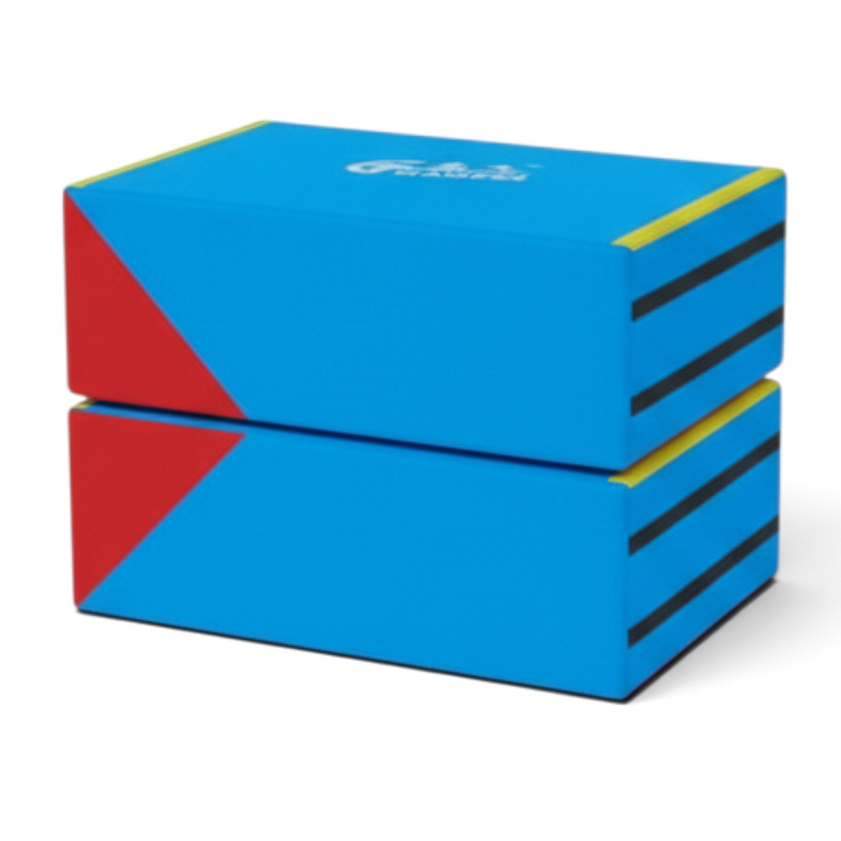 UK Gym Pits Gaofei blue parallel bars training blocks with red accents and high density foam for safe gymnastics practice