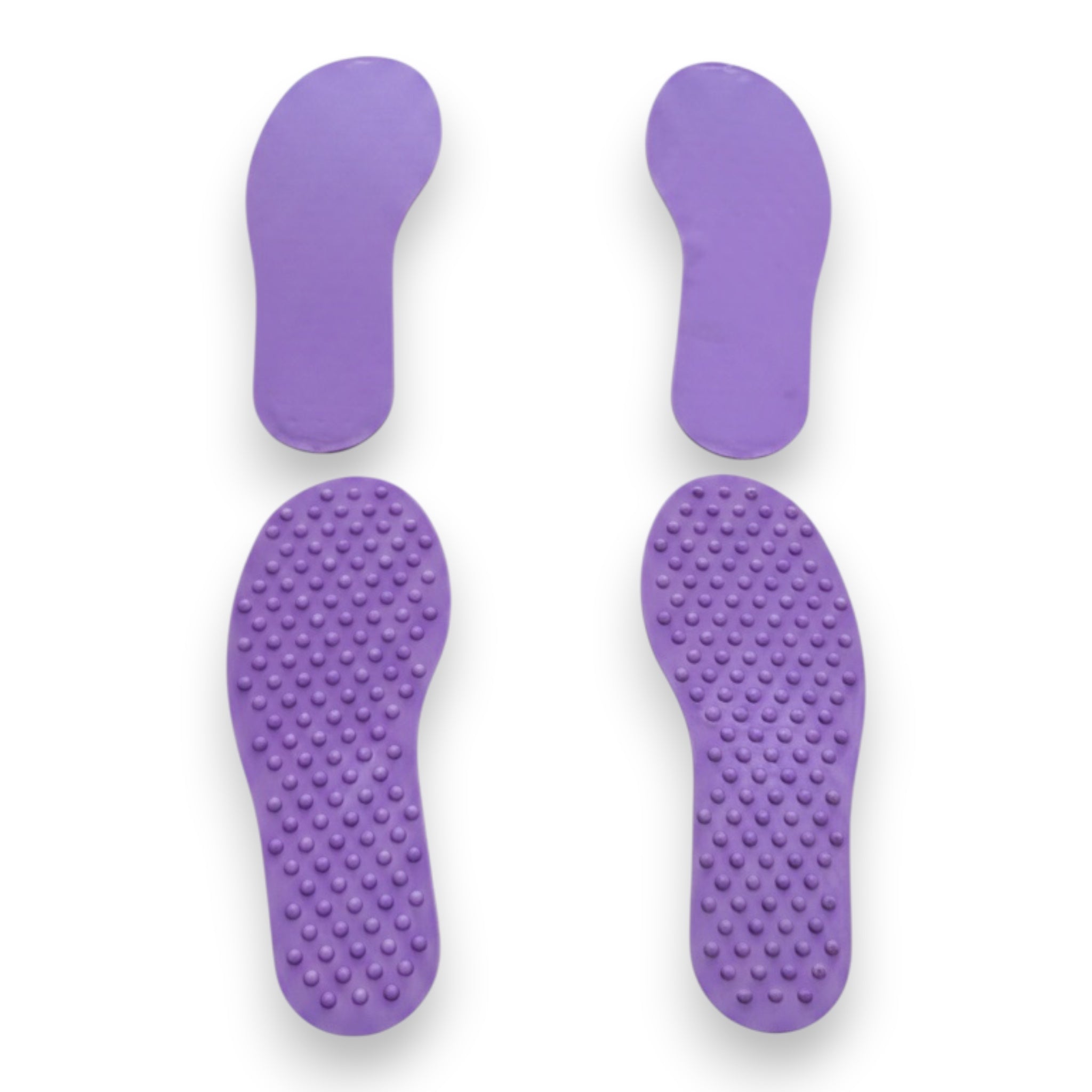 UK Gym Pits purple TPR foot placement markers with non-slip dimpled texture for preschool and sports training