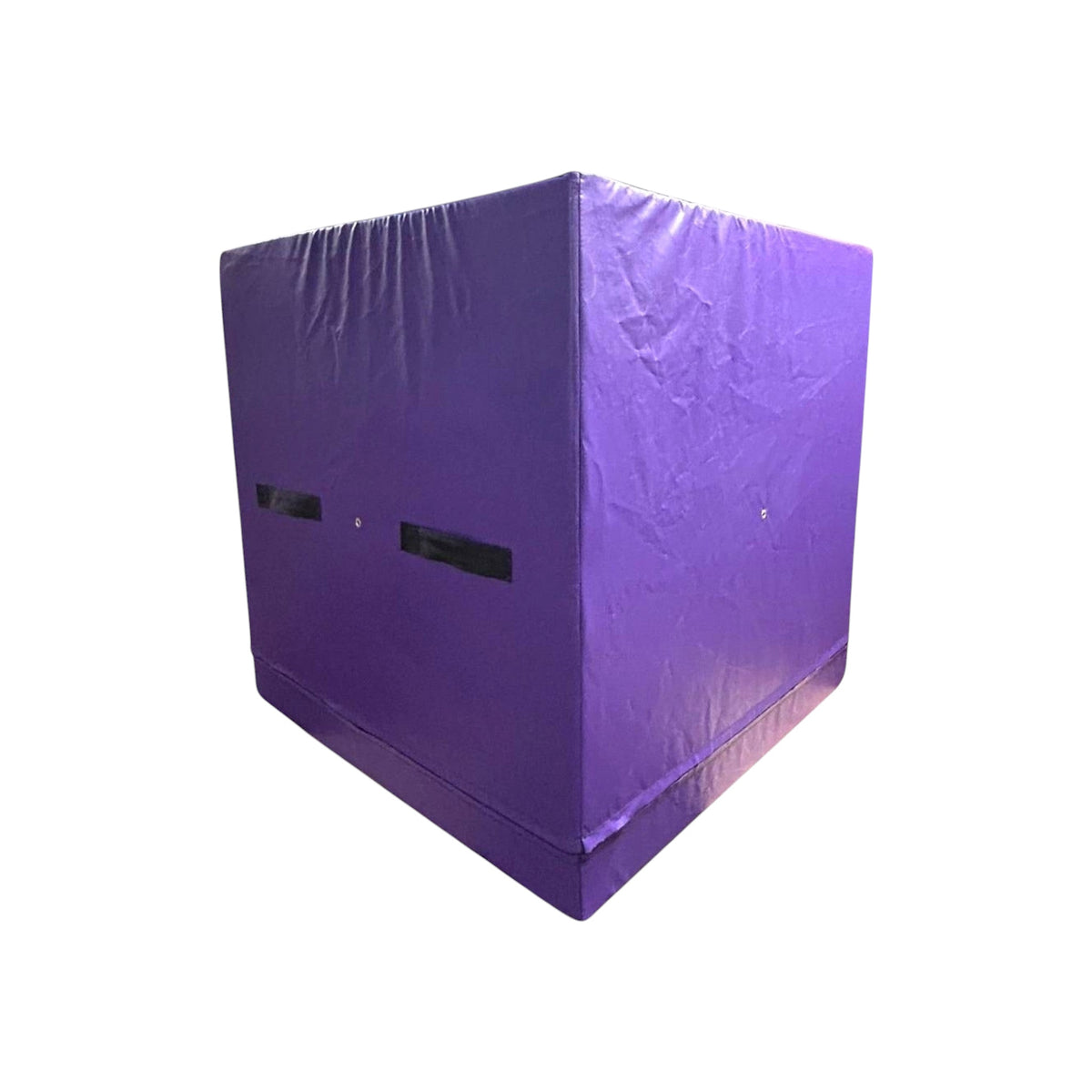 UK Gym Pits purple PVC gymnastics spotting and coaching block with heavy duty carrying handles