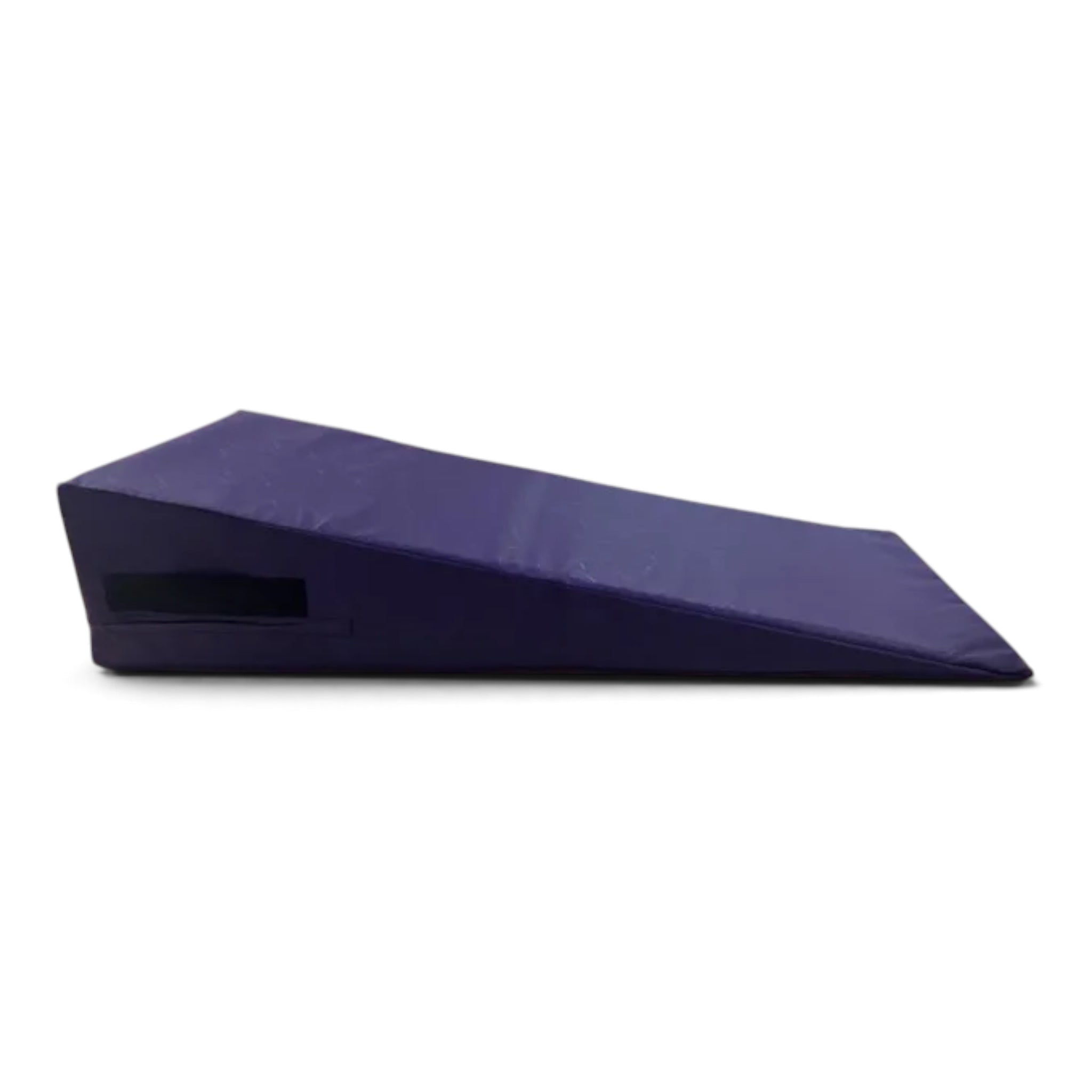 UK Gym Pits purple inclined wedge foam mat with side carry handle for gymnastics and soft play