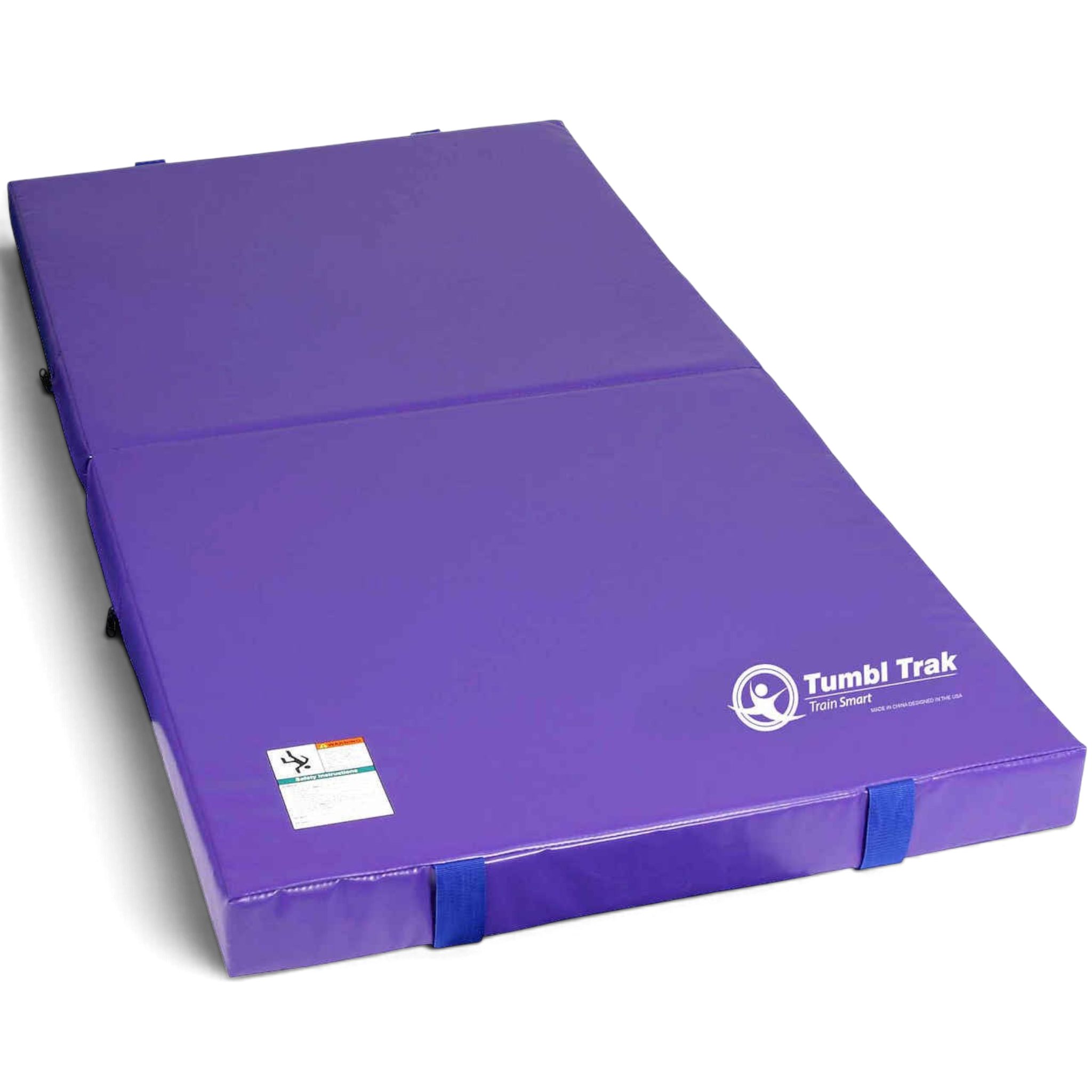 UK Gym Pits purple junior practice mat with soft foam cushioning, foldable design, and durable vinyl surface.