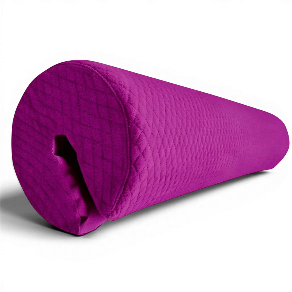 UK Gym Pits Gaofei purple parallel bars safety pad with quilted jersey fabric and shock-absorbent foam core.