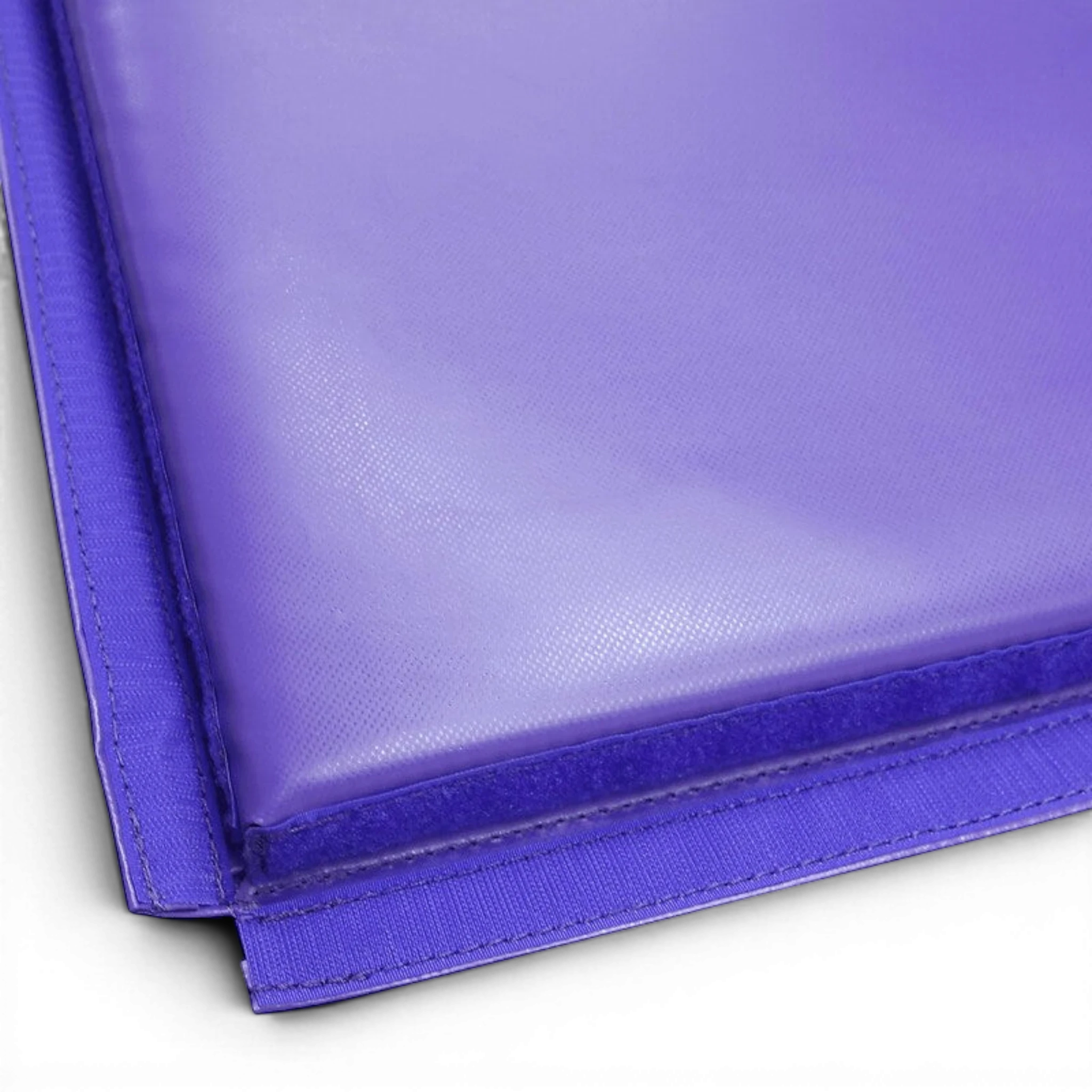 UK Gym Pits purple practice mat with durable nylon cover and velcro attachment strips for gymnastics training