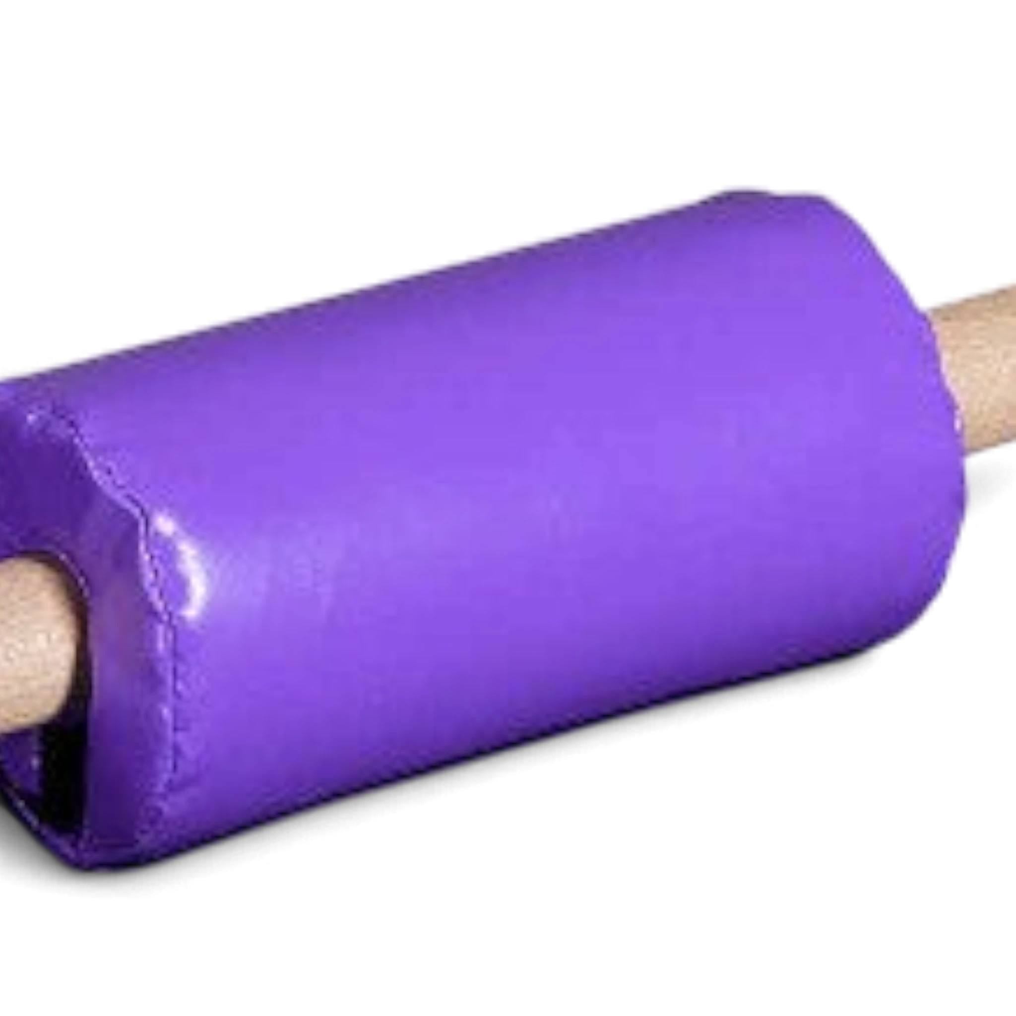 UK Gym Pits purple vinyl bar pad for gymnastics training bars with a secure Velcro closure
