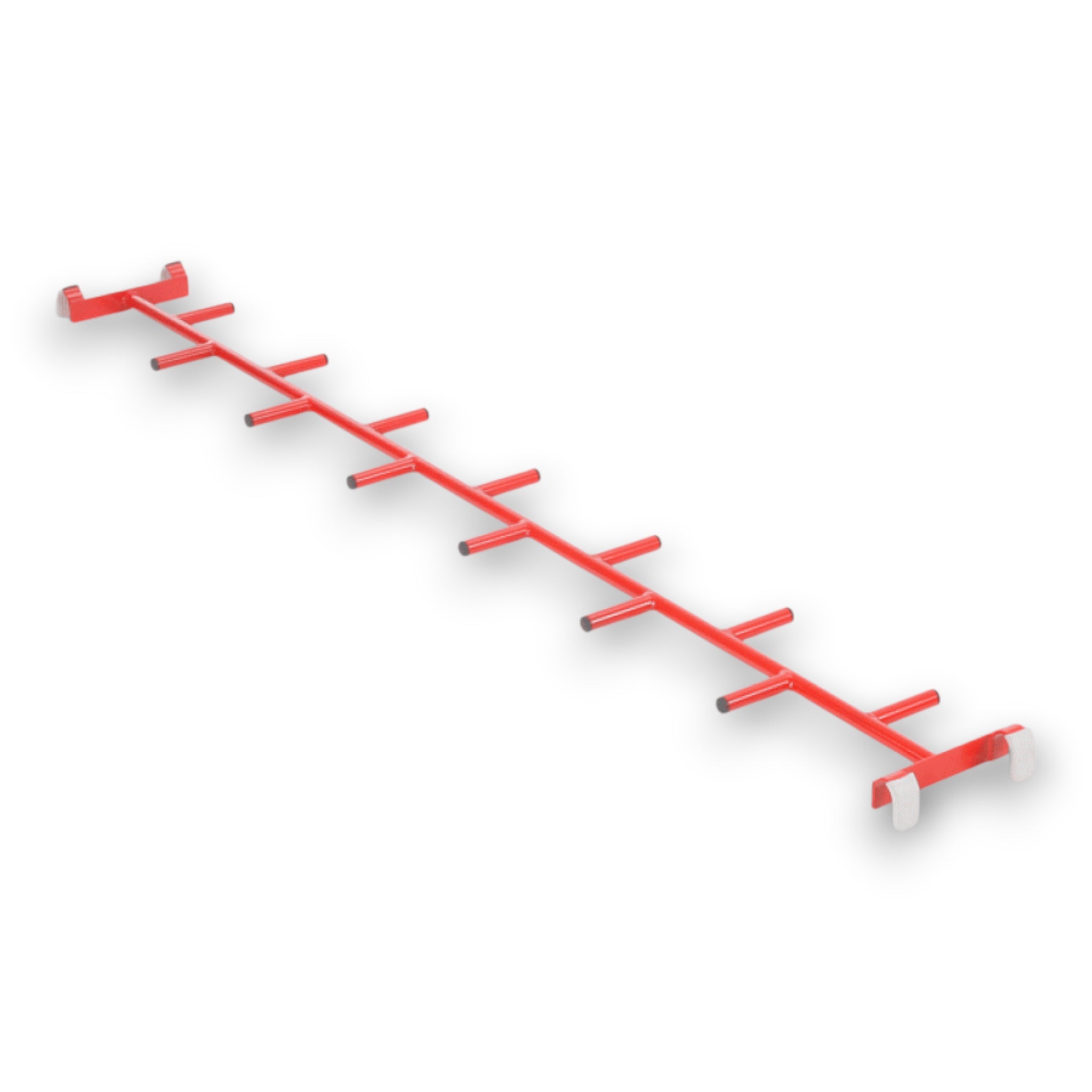 UK Gym Pits red tubular steel agility linking cat ladder for children's gymnastics and play equipment