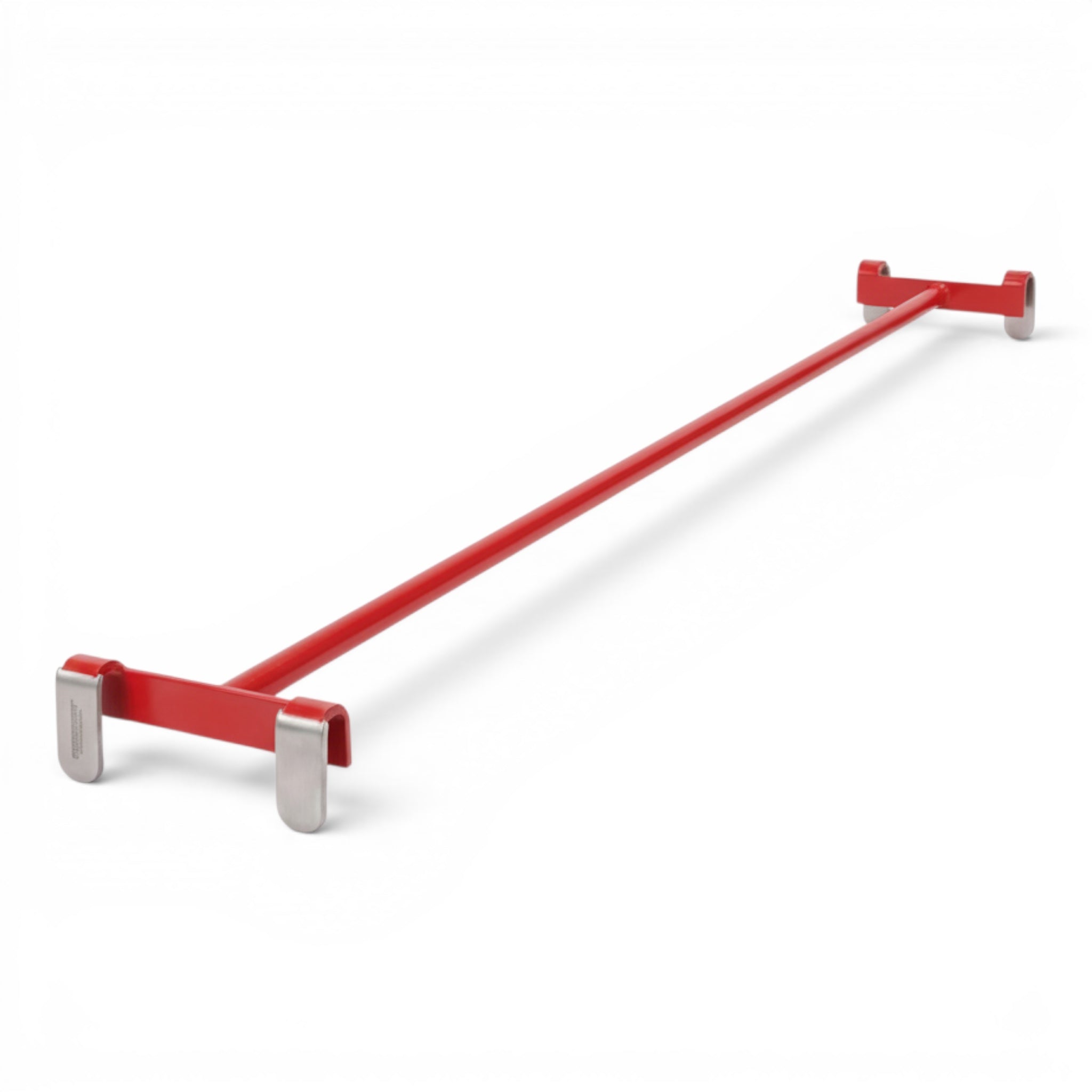 UK Gym Pits red powder-coated metal agility linking pole with safety hooks for gym equipment attachment