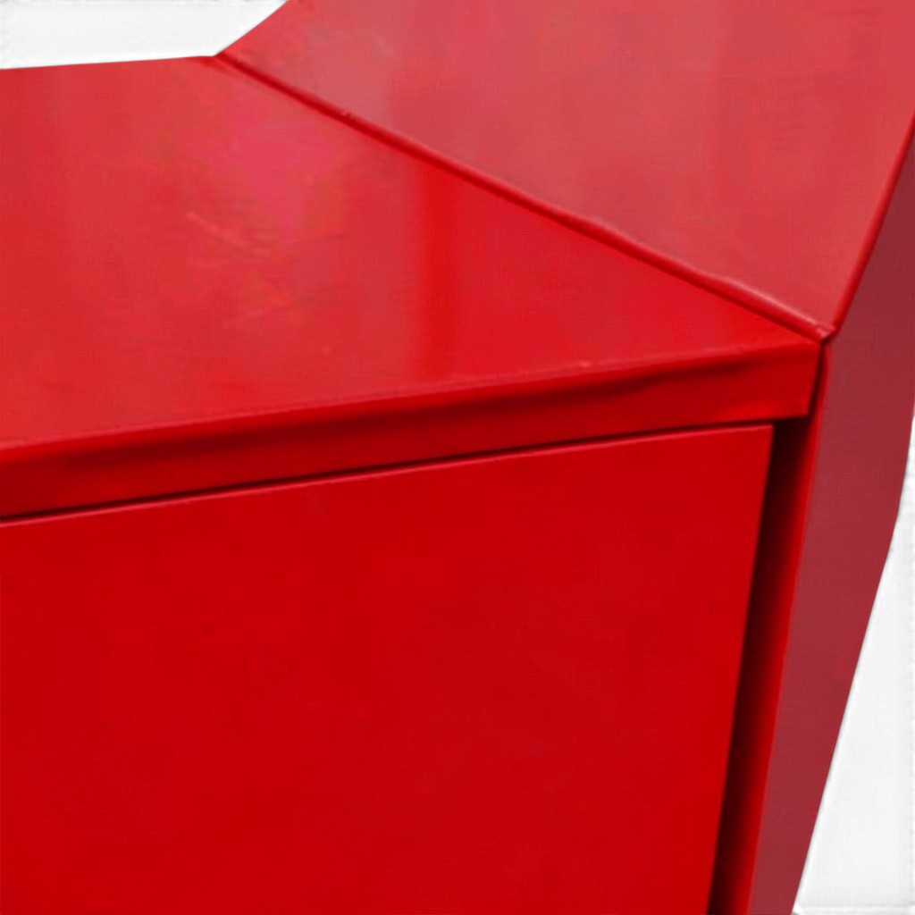 UK Gym Pits red shock-absorbing foam padding for gymnastics landing pits with smooth PVC finish