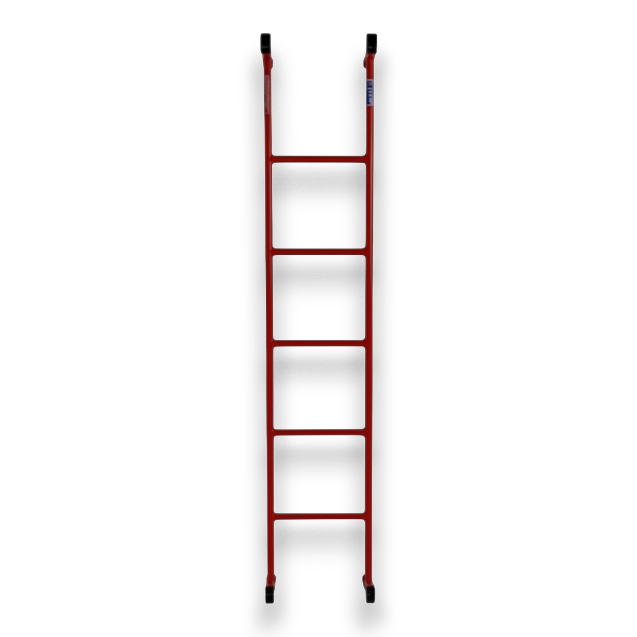 UK Gym Pits red powder coated metal agility linking ladder with safety hooks for climbing and gymnastics equipment.