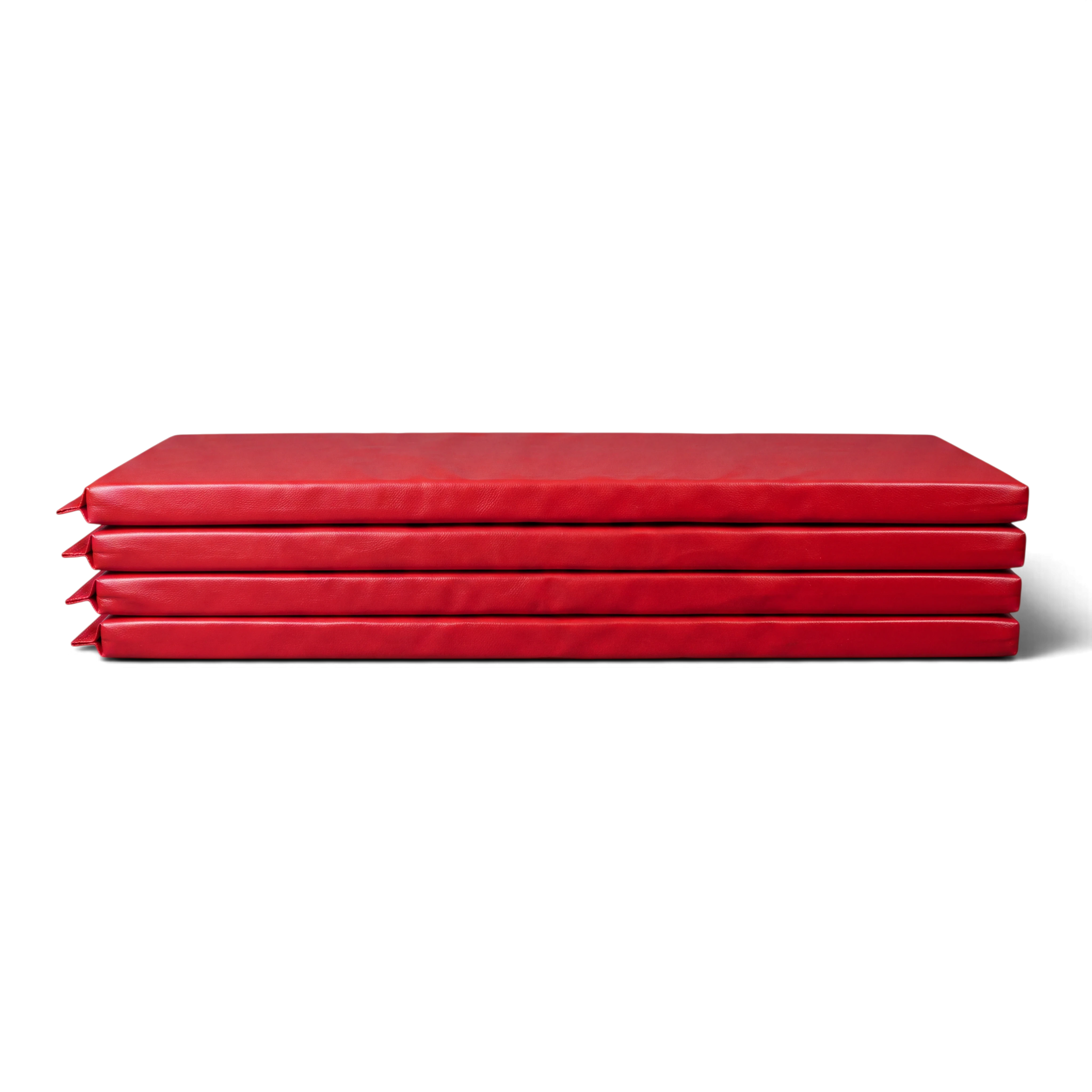 UK Gym Pits set of 4 red padded vinyl safety skirts for Tumbl Trak frames with Velcro attachments