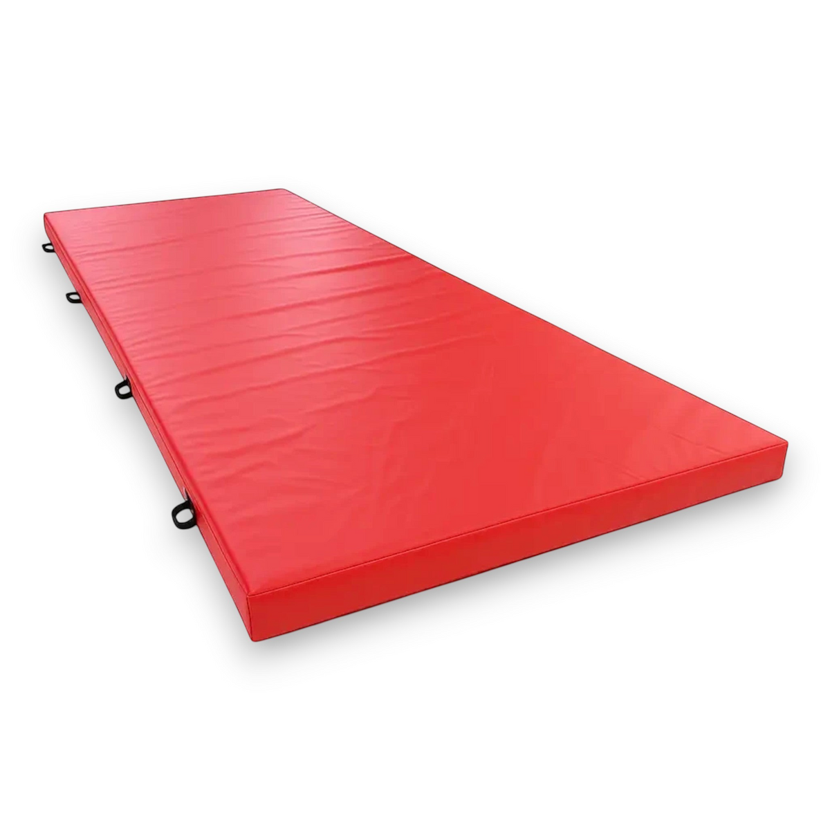 UK Gym Pits red PVC splat mat for gymnastics and martial arts with heavy duty handles and anti-slip base